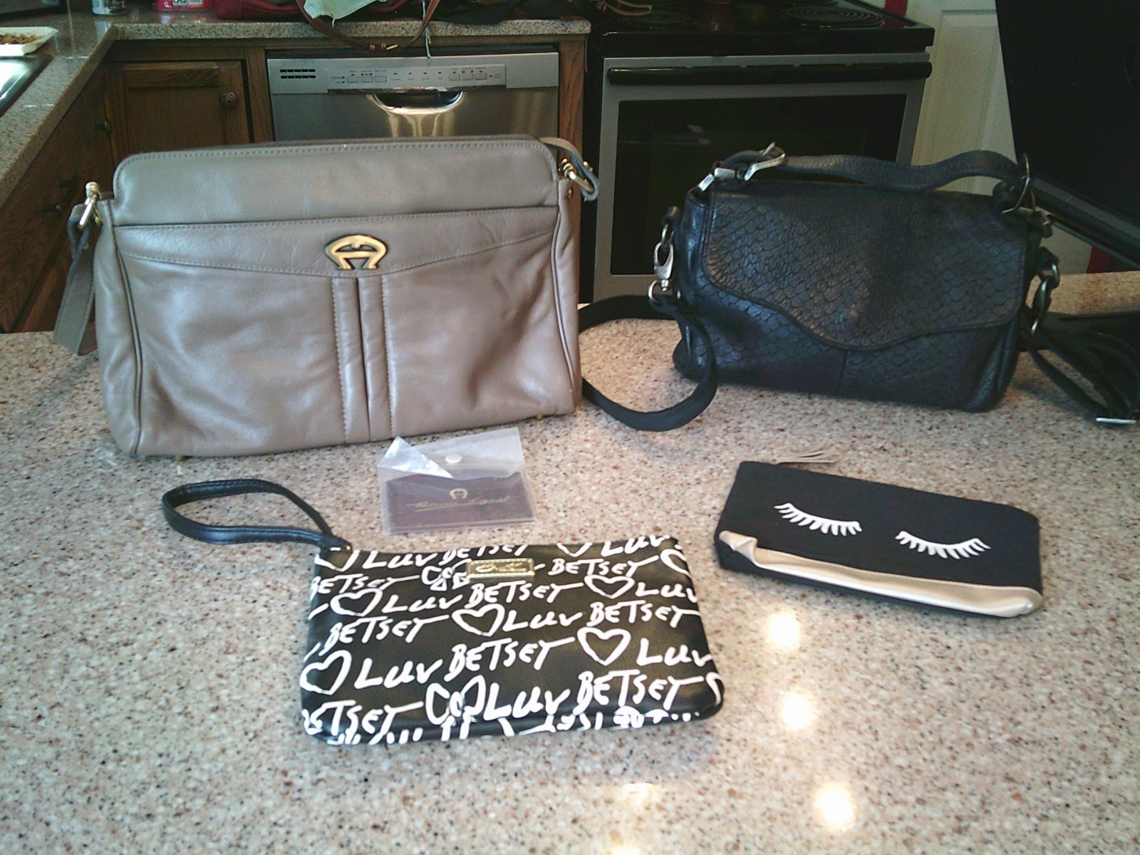 VINTAGE ETIENNE AIGNER, GIORGIA MILANI, IPSY, AND LUV BETSEY BAGS