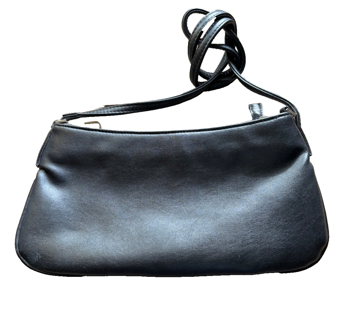 XOXO Black Crossbody Purse W/Brushed Nickel Studs on Both Front Bottom Corners