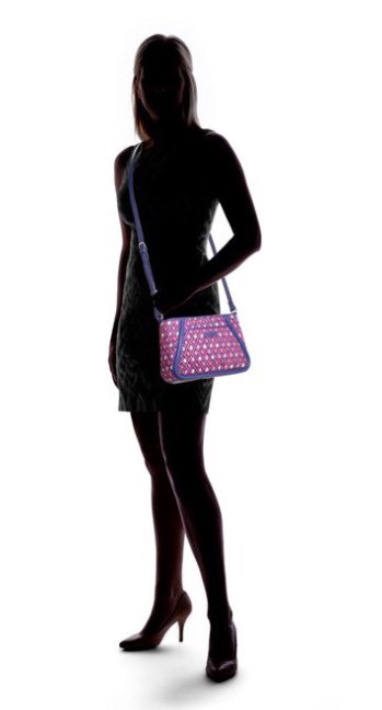 Vera Bradley Crossbody Bag Pink Diamonds Trimmed Trapeze Katalina NWT Retail $78