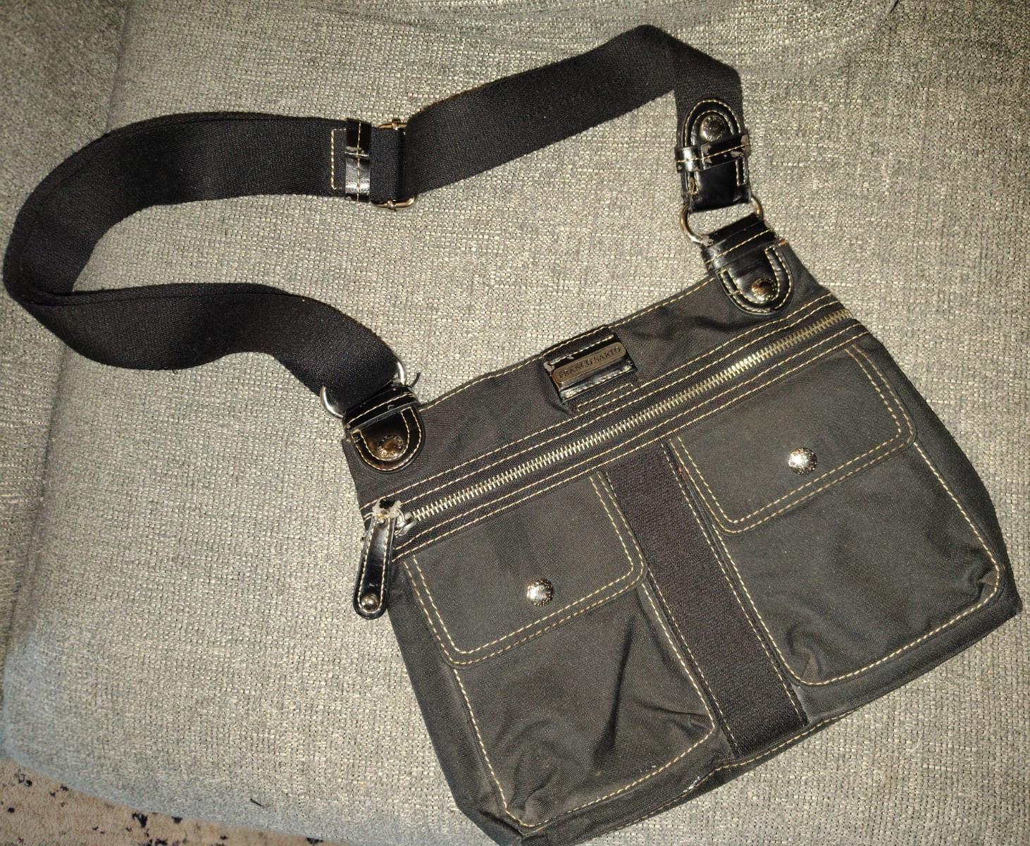 Franco Sarto purse crossbody bag handbag shoulder black