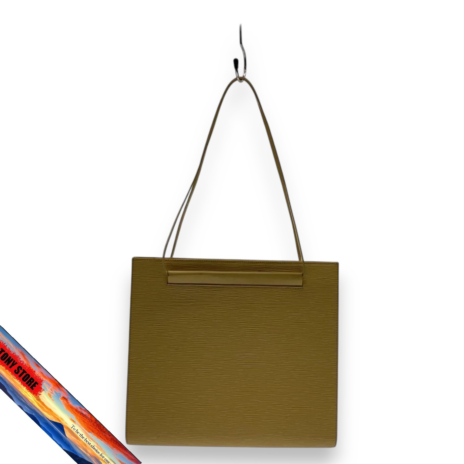 Louis Vuitton Leather Bag Yellow MM 4x27x29.5cm