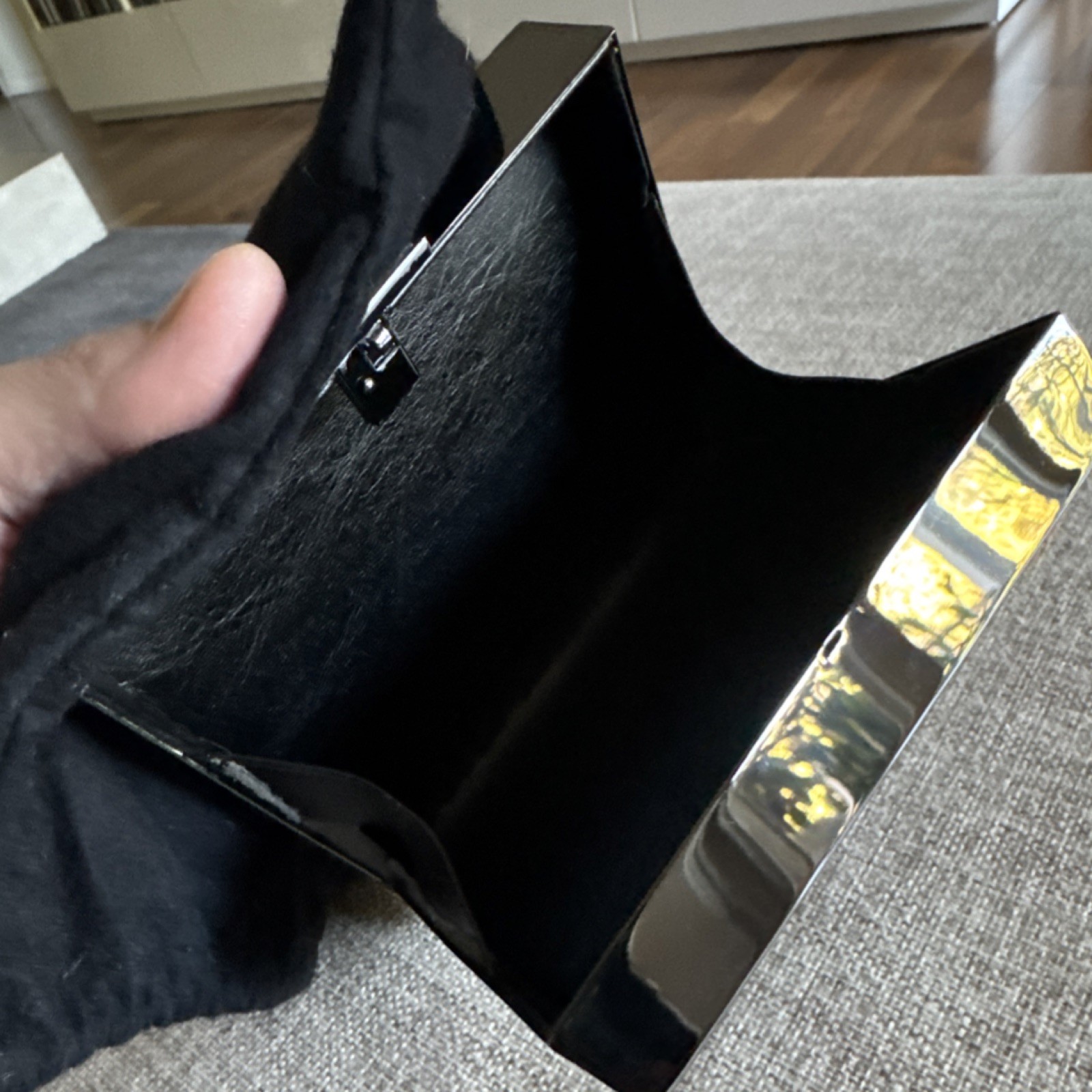 MAC Cosmetics M·A·COUTURE Rare Black Box Clutch Bag Never Used!
