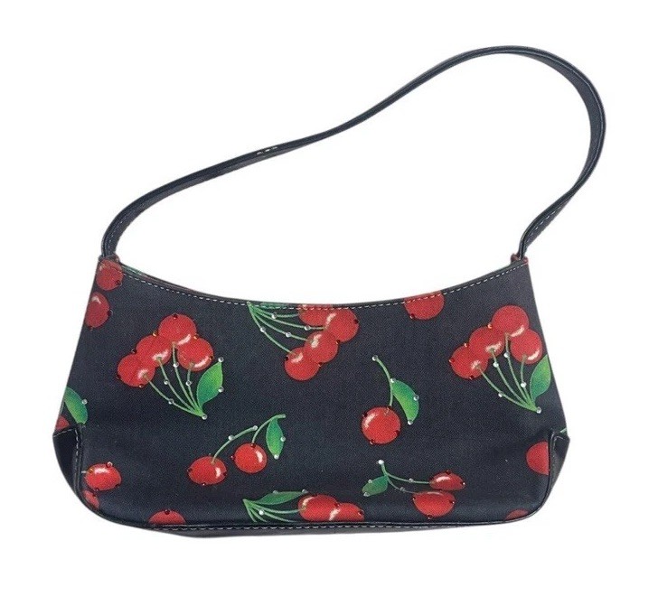 y2k Cherry rhinestone mini shoulder bag