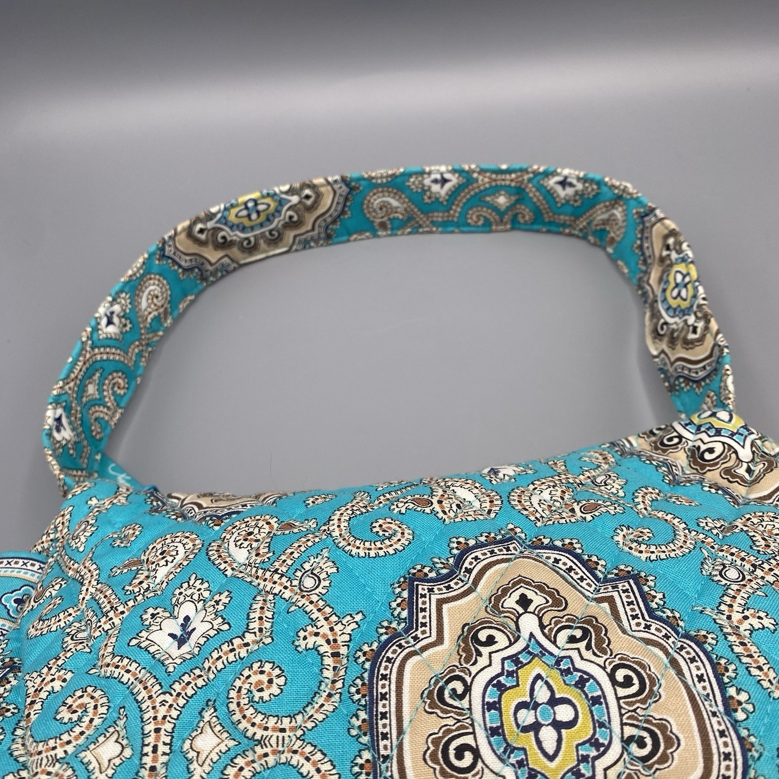 Vera Bradley Small Maggie Handbag Totally Turq Retired Paisley Shoulder Purse