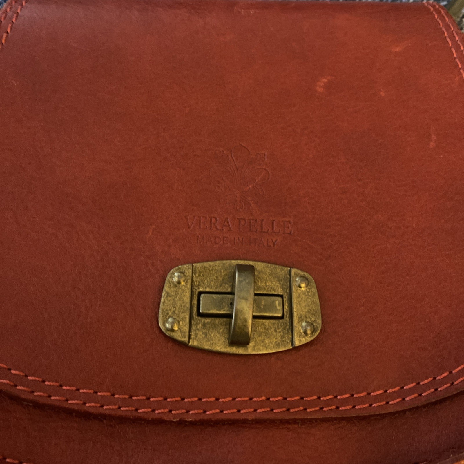 Vera Pelle Leather Burgundy Crossbody Bag, Messenger Bag , Italian Handmade