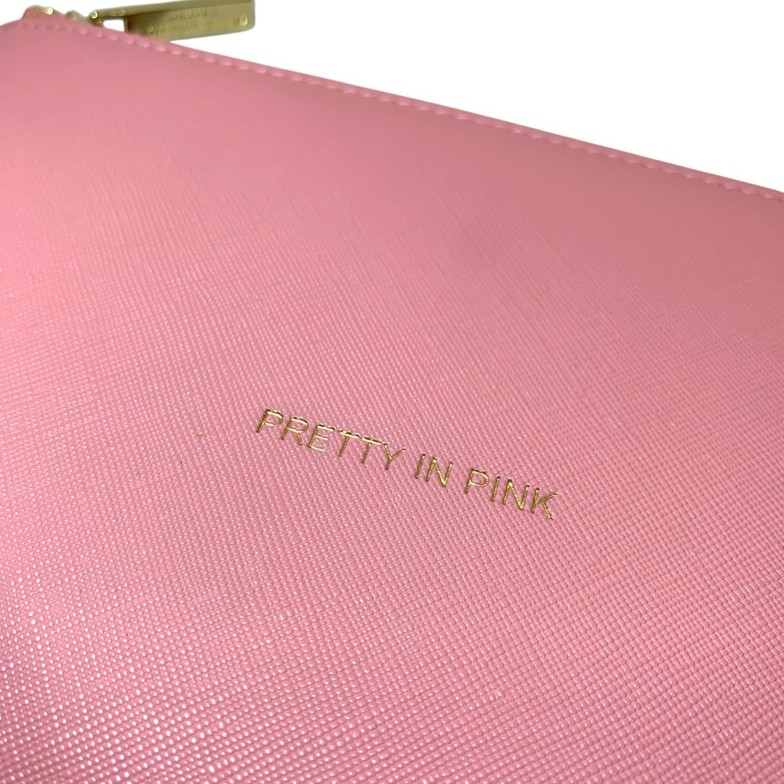 Katie Loxton Pretty In Pink Clutch Perfect Pouch Pink w/Gold Plated Hardware