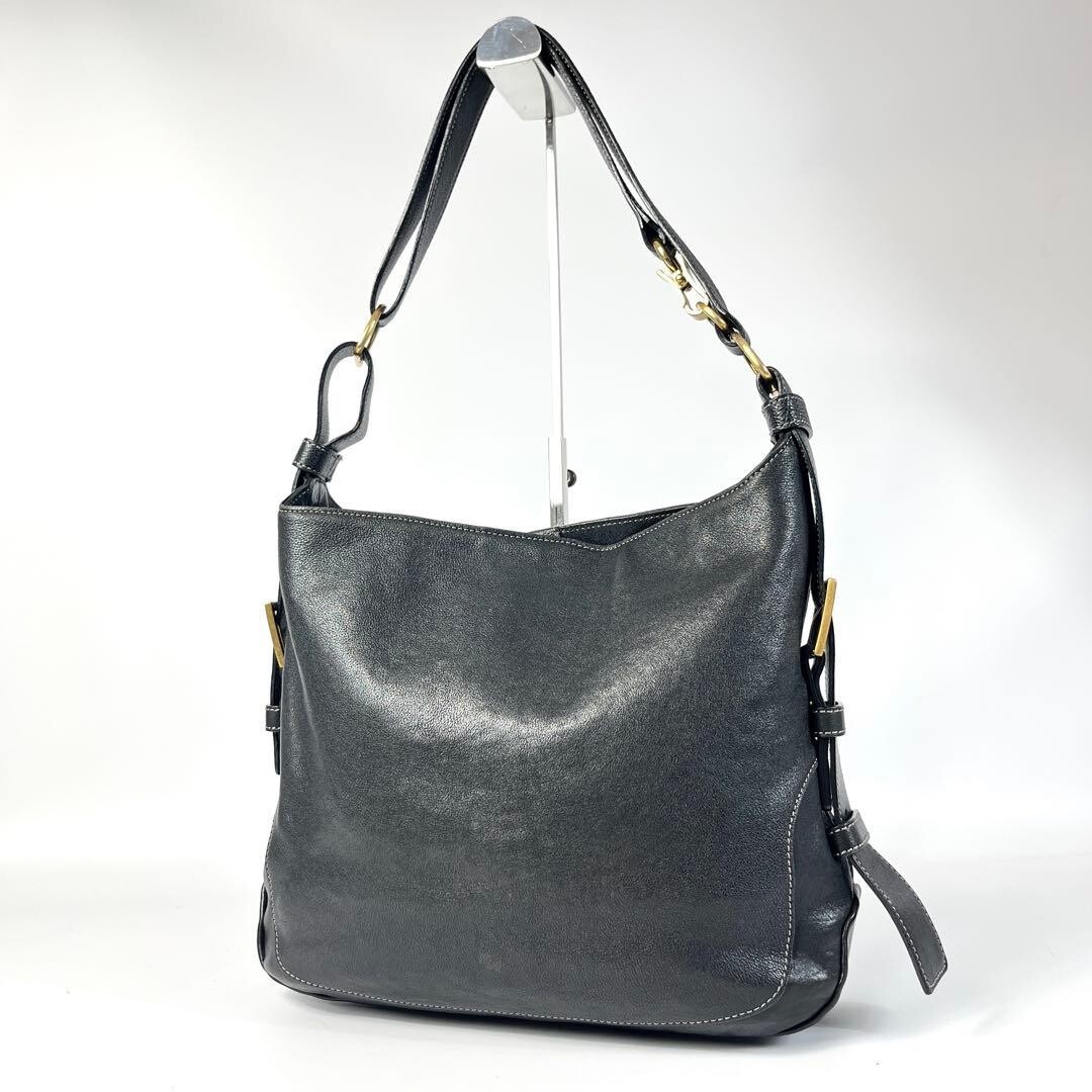 Tsuchiya Kaban Azil 2Way Black Leather Shoulder Bag Men Authentic Made in JAPAN