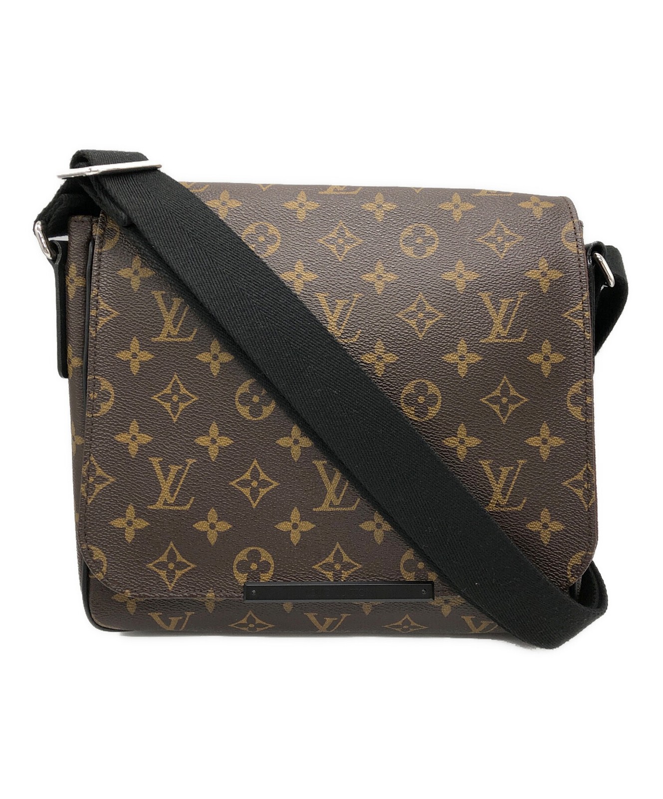 Louis Vuitton District M40935 Coated Canvas Brown Bag #TFB1467