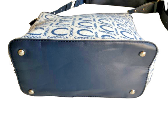 Camomilla women’s bag basket bag basket bag logo print textile fabric