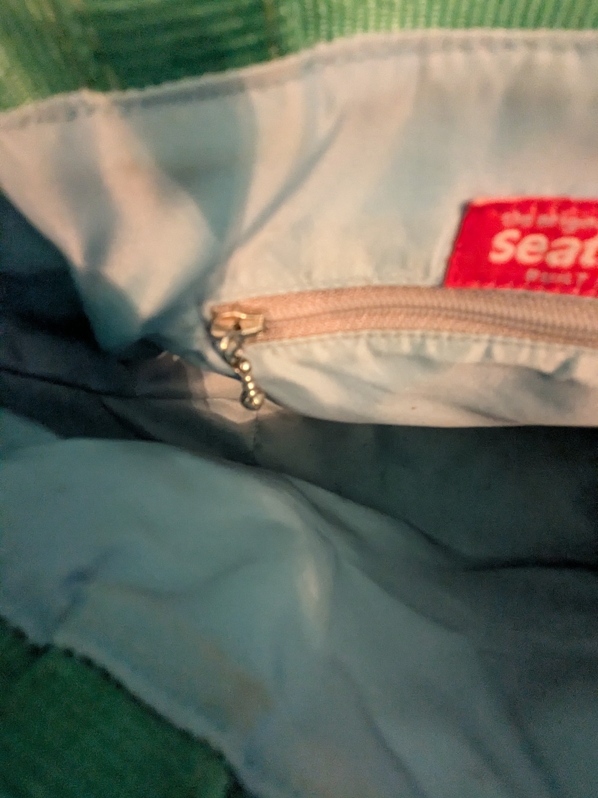 Harveys Original Small Seat Belt Bag Tote Purse Green Double Handles