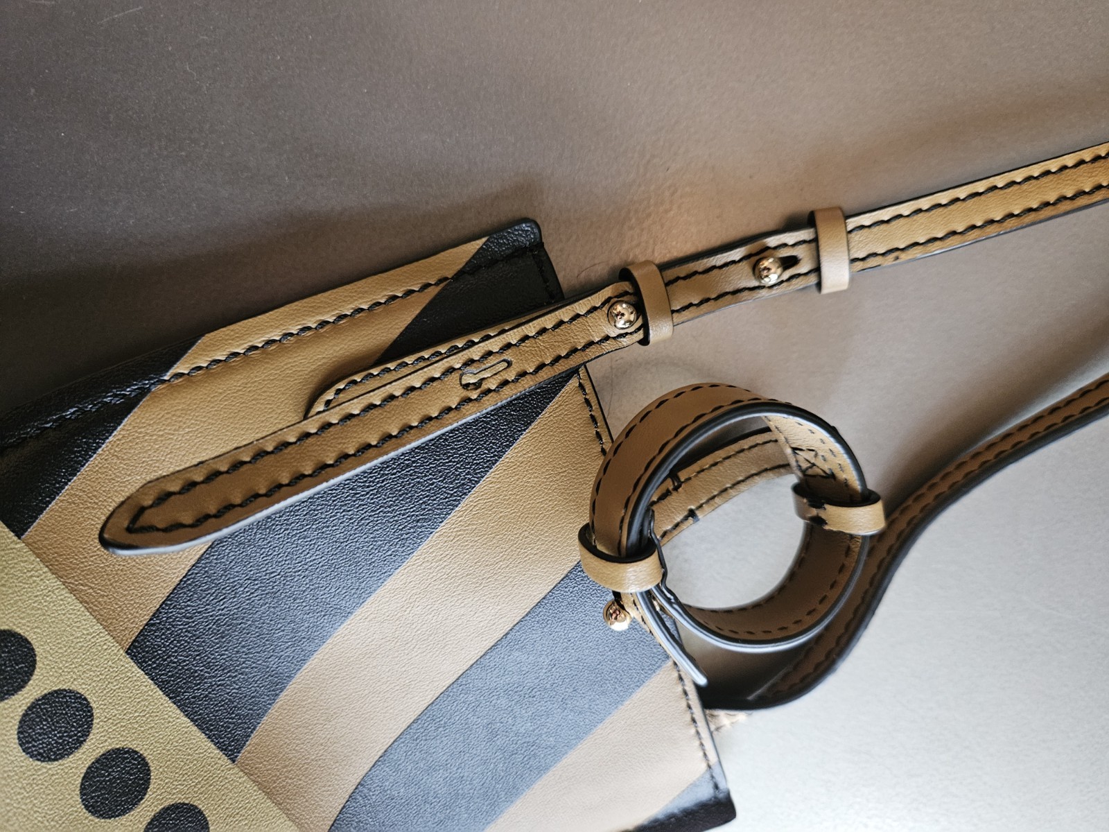 Smythson Of Bond Street Tan Leather Bottle Bag Purse
