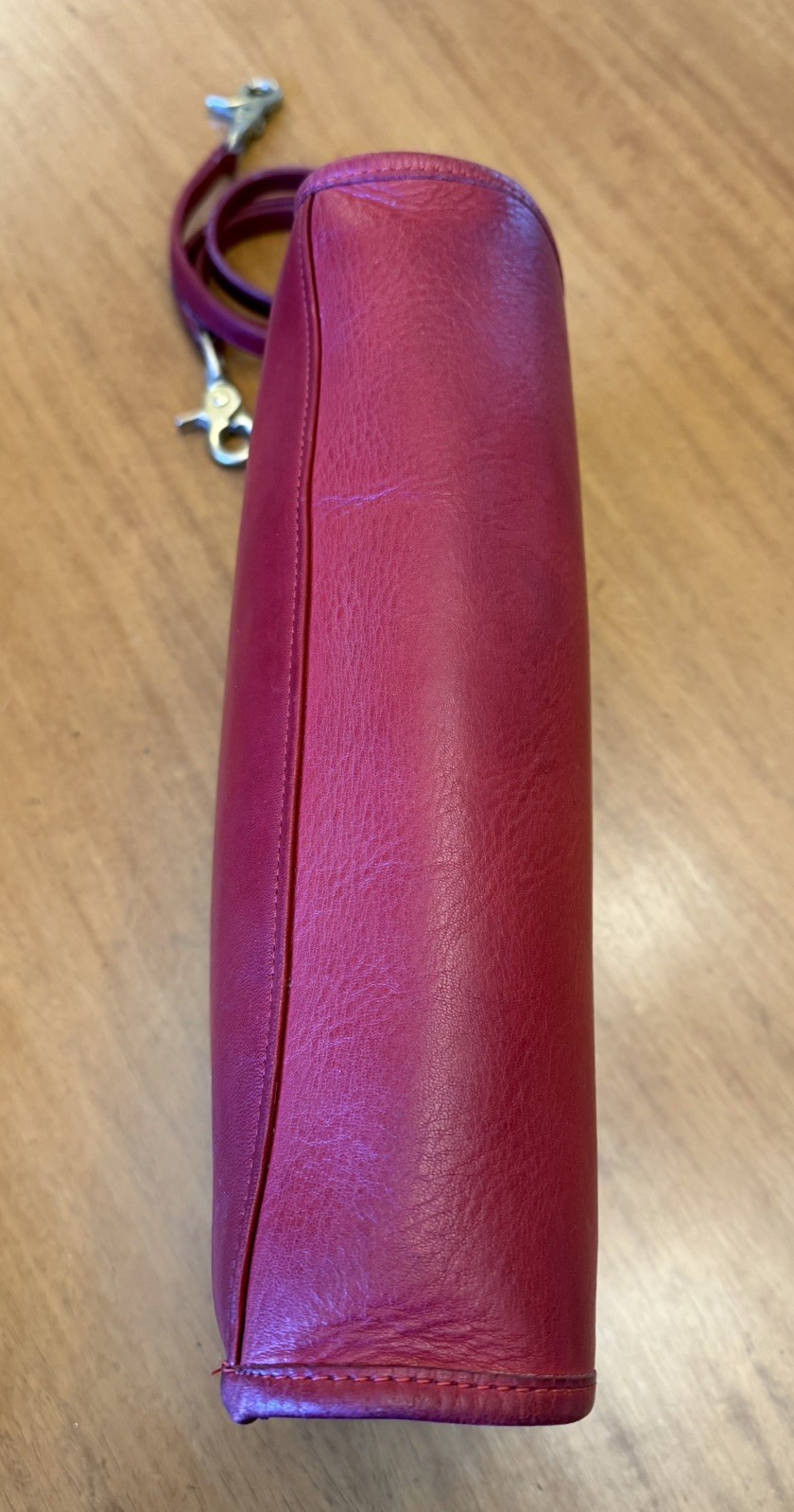 Vintage Coach Red Convertible Clutch Bag made in NYC 9635