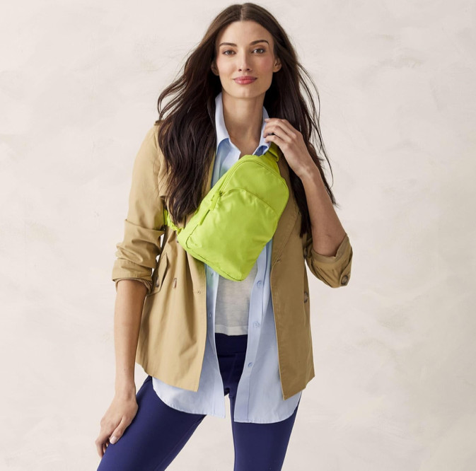 Vera Bradley Lime Green Women’s Ripstop Lorman Sling Backpack