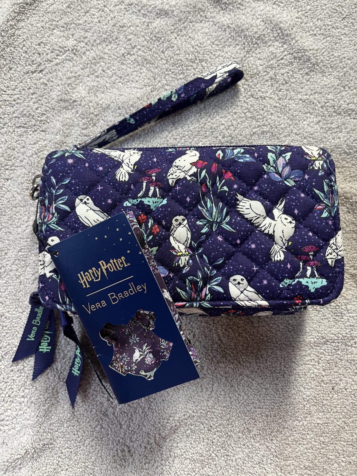 Vera Bradley Harry Potter Forbidden Forest RFID All In One Crossbody Bag Wallet