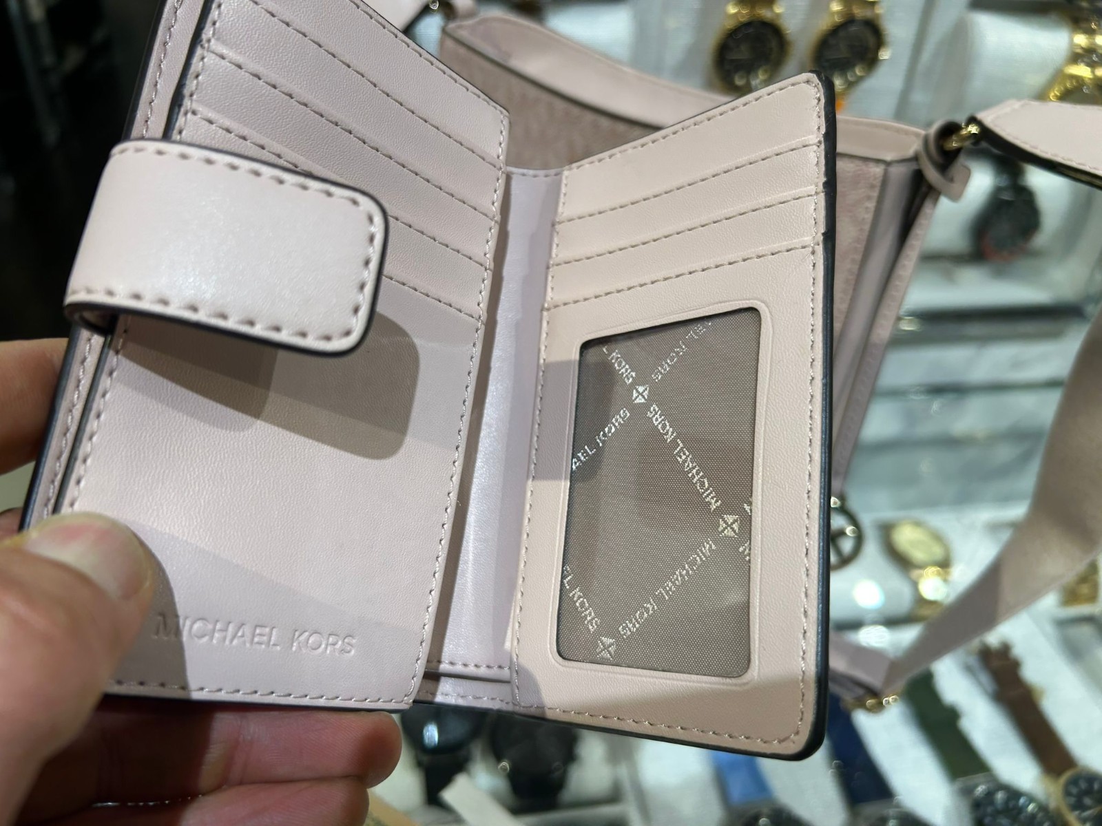 Michael Kors Small Bag Purse Messenger Shoulder Crossbody Handbag + Wallet Pink
