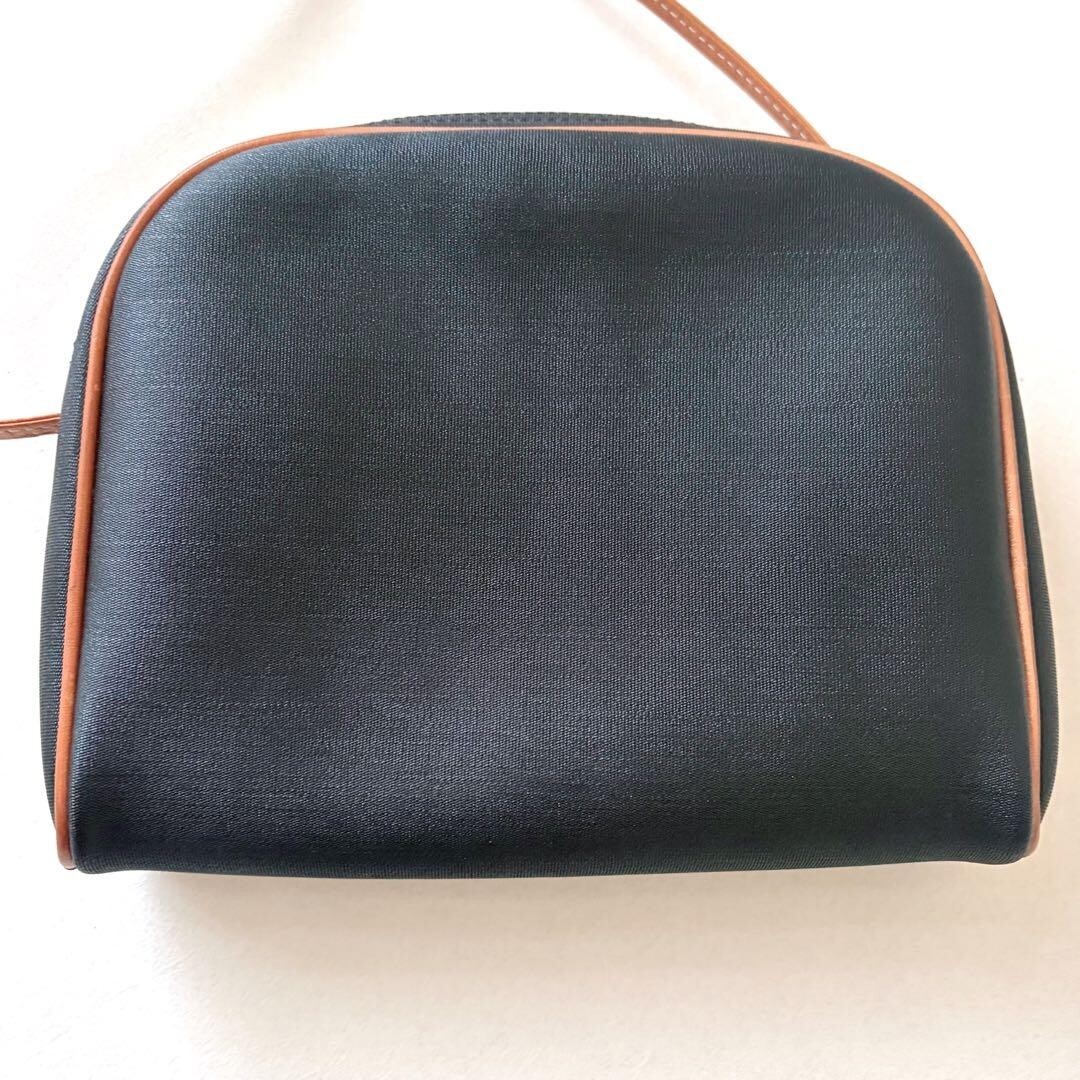 Christian Dior CD Logo Monogram PVC Leather Shoulder Bag Crossbody Auth