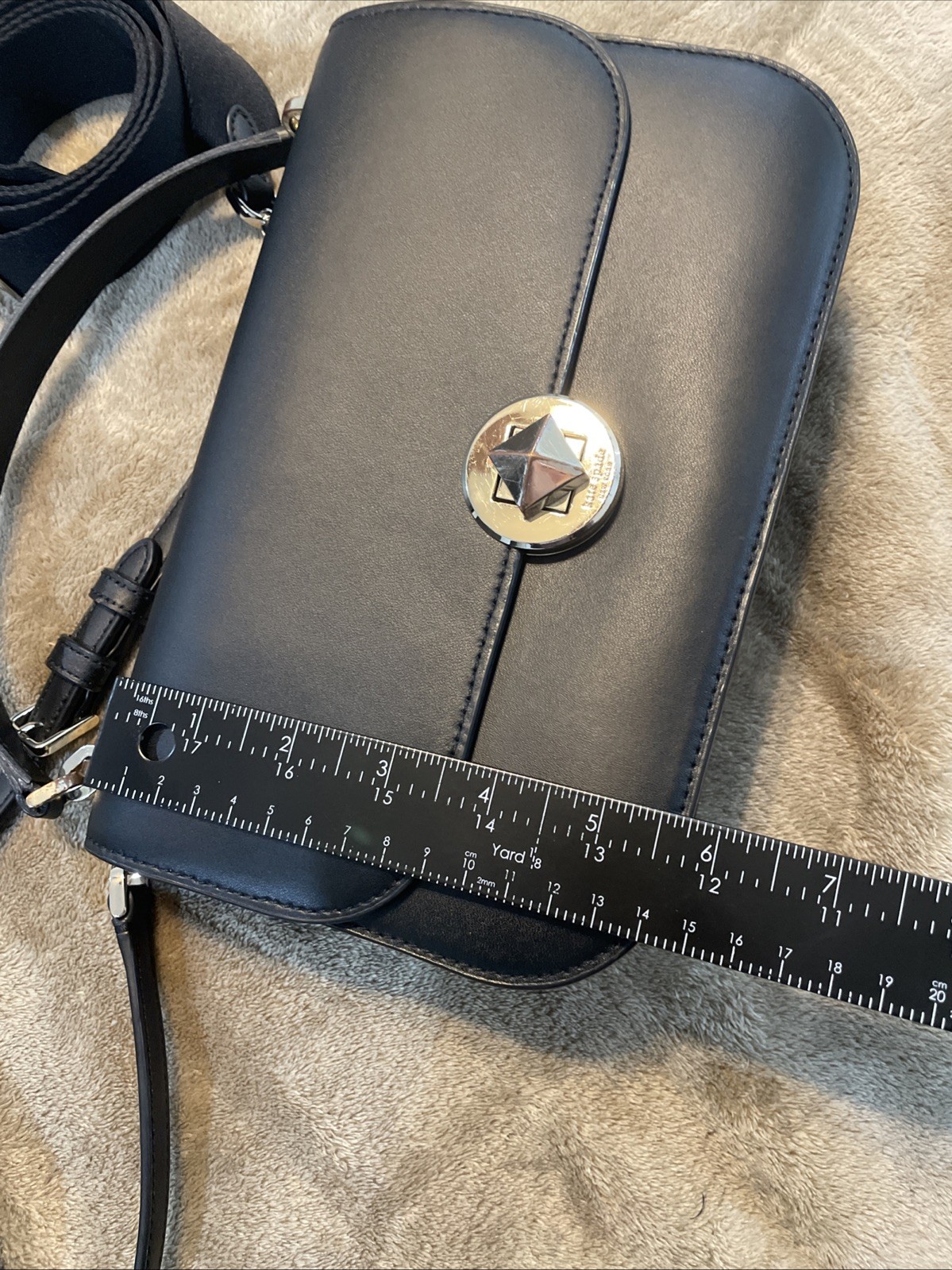 Kate Spade Audrey Flap 2 Crossbody Straps Black Gold Hardware**See Description**
