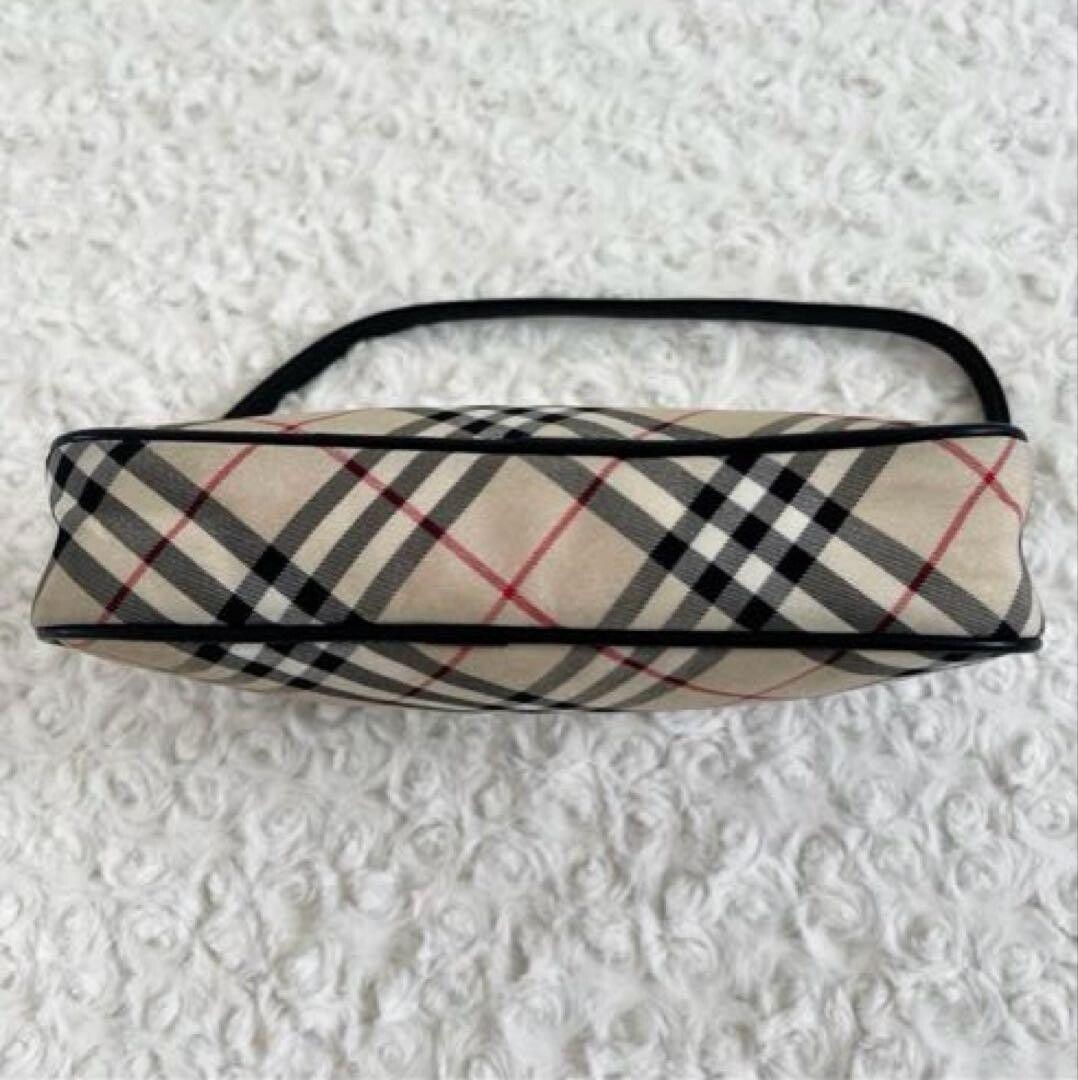BURBERRY BLUE LABEL Shoulder Hand Bag Pouch Nova Check Vintage Auth From Japan
