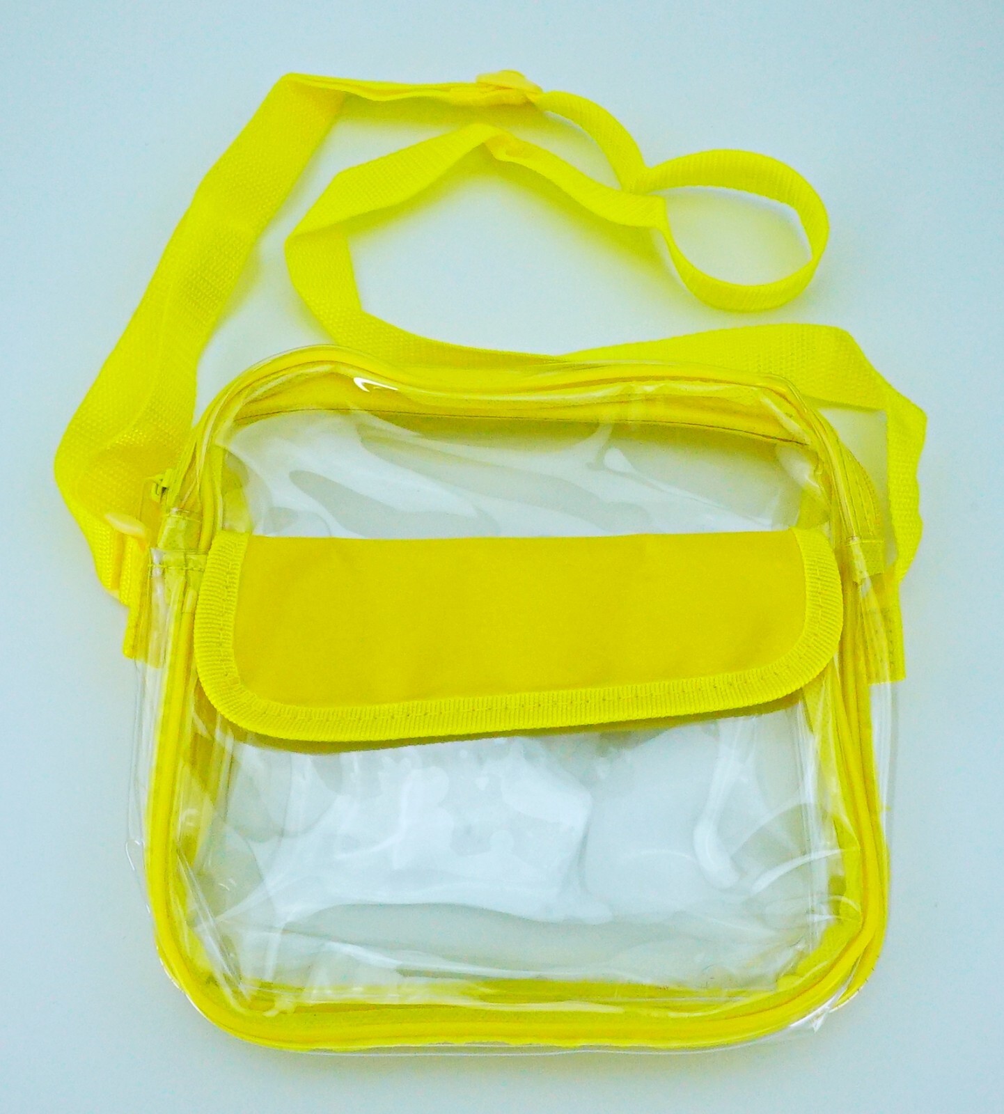 Clear Crossbody Bag Transparent Messenger Bag Stadium Approved Yellow Stylish