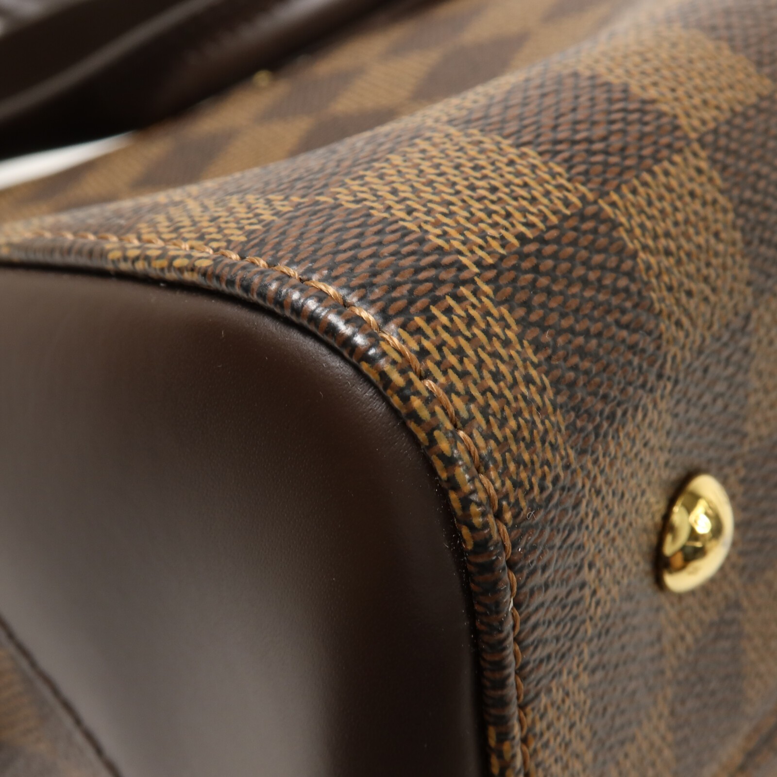 LOUIS VUITTON LV GHW Kensington Bowling 2 Way Shoulder Bag N41505 Damier Brown