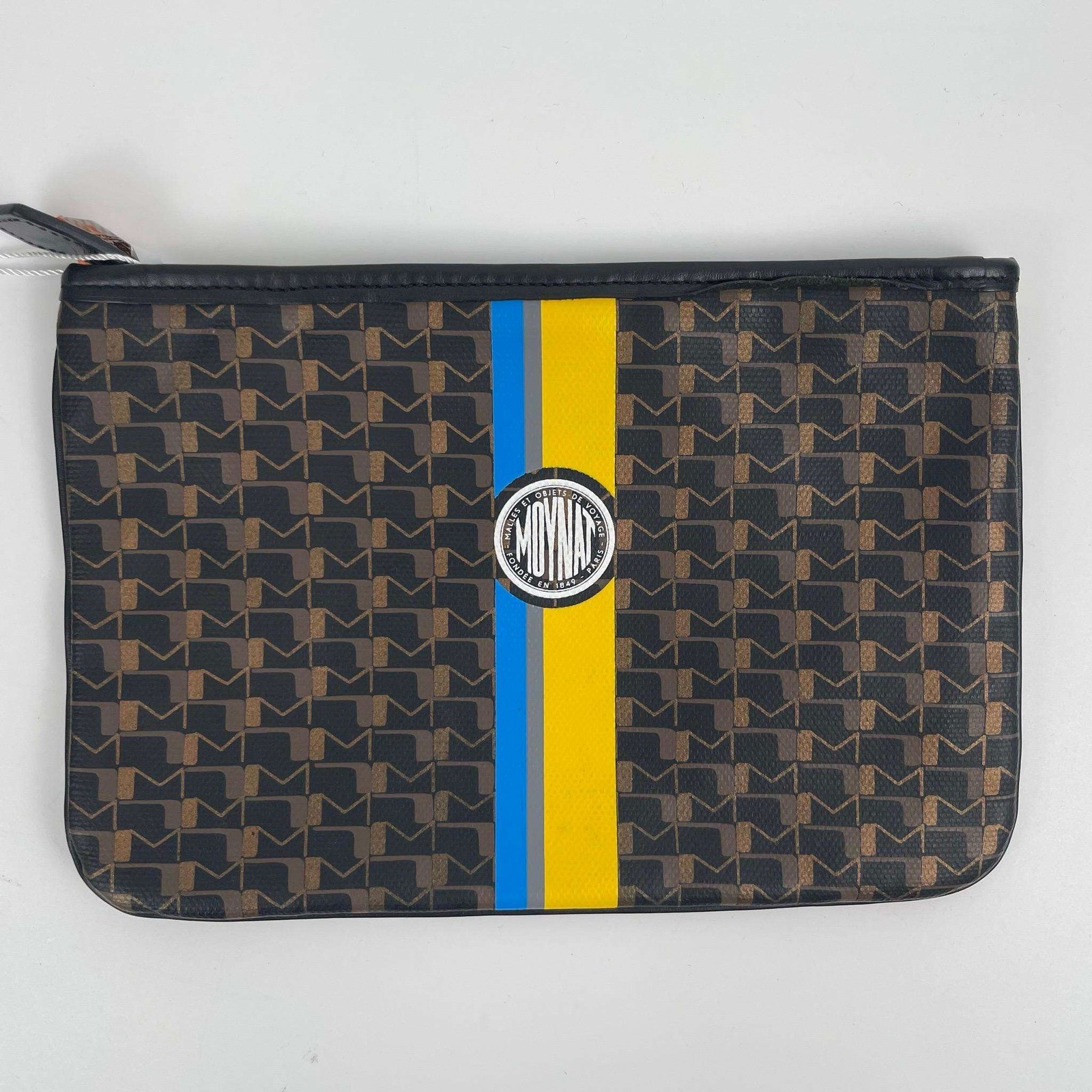 Moynat Black Monogram Canvas Tote Bag Small Shopper Unisex Italy Handbag