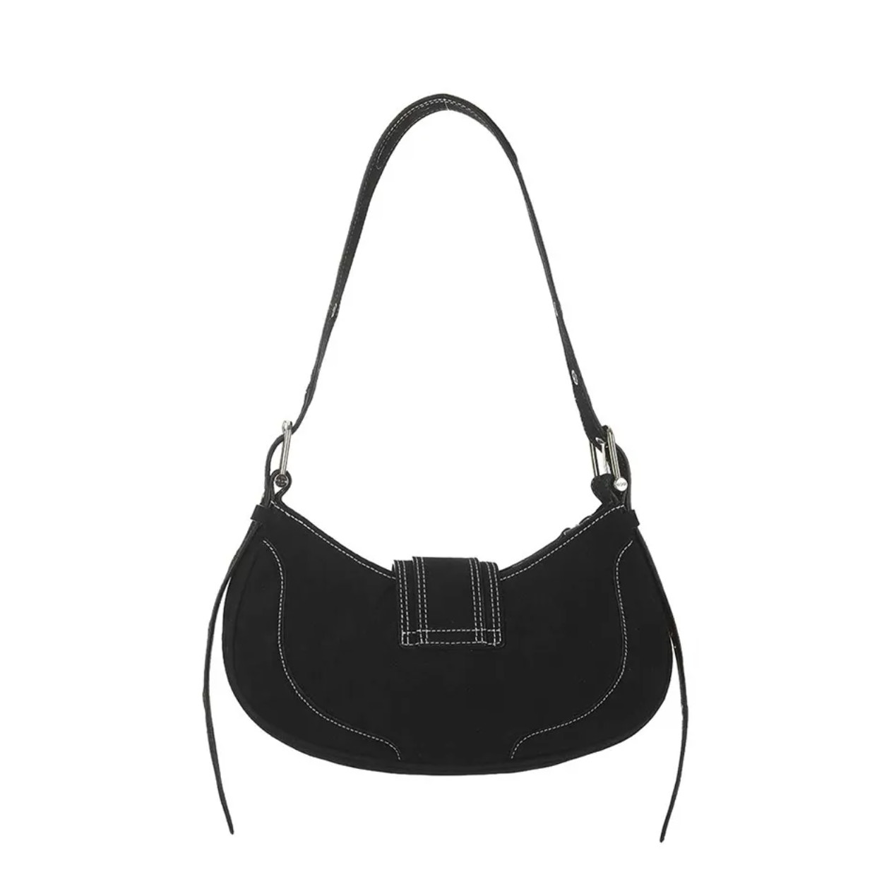 OSOI OSOI_HOBO BROCLE BAG [DENIM BLACK] / OSOI Shoulder Bag