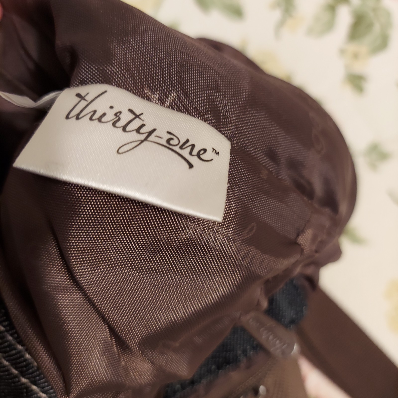 Thirty-One Denim Crossbody Shoulder Bag/Purse Adjustable Strap