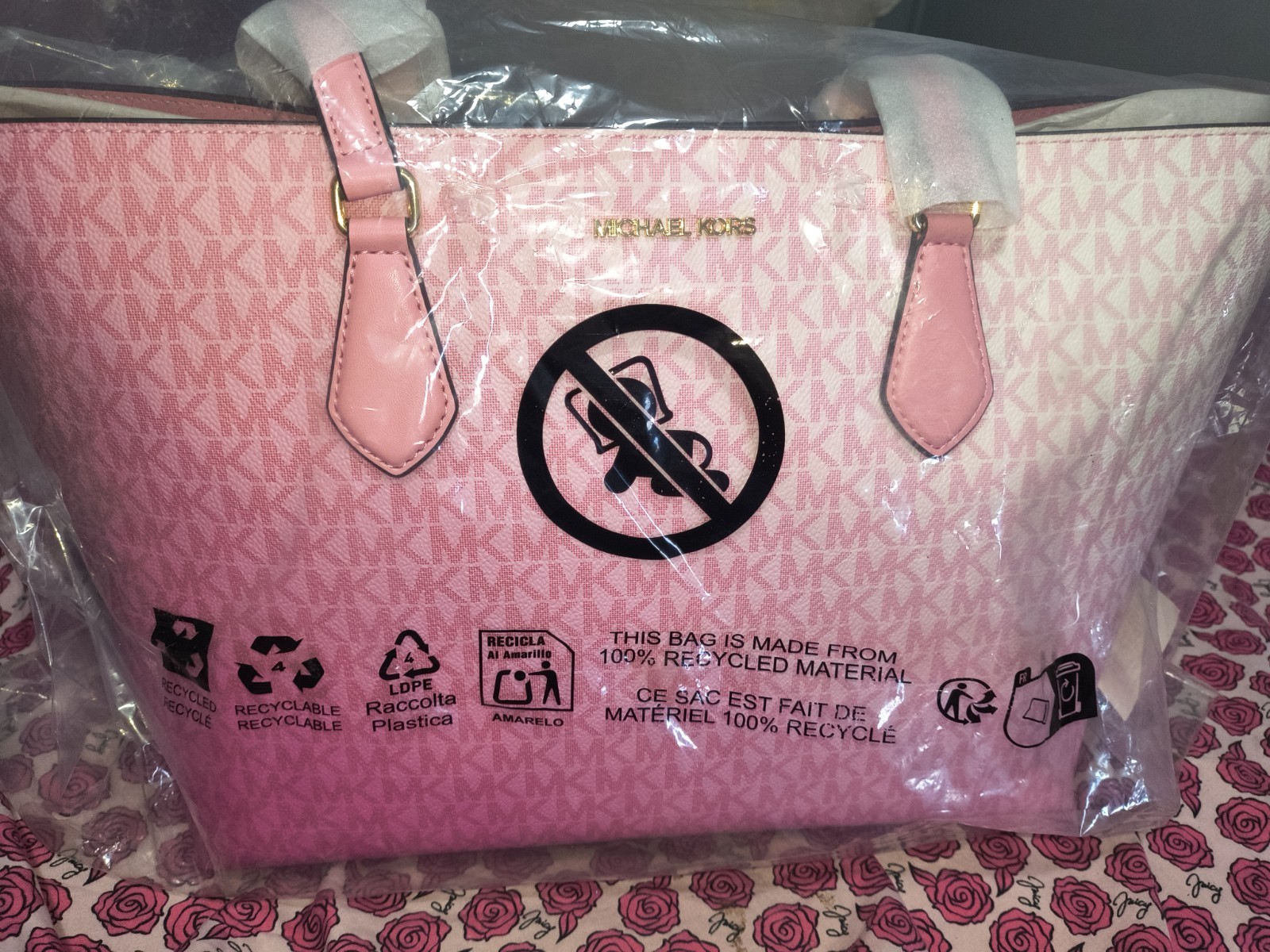 Michael Kors Ombre Pink Tote
