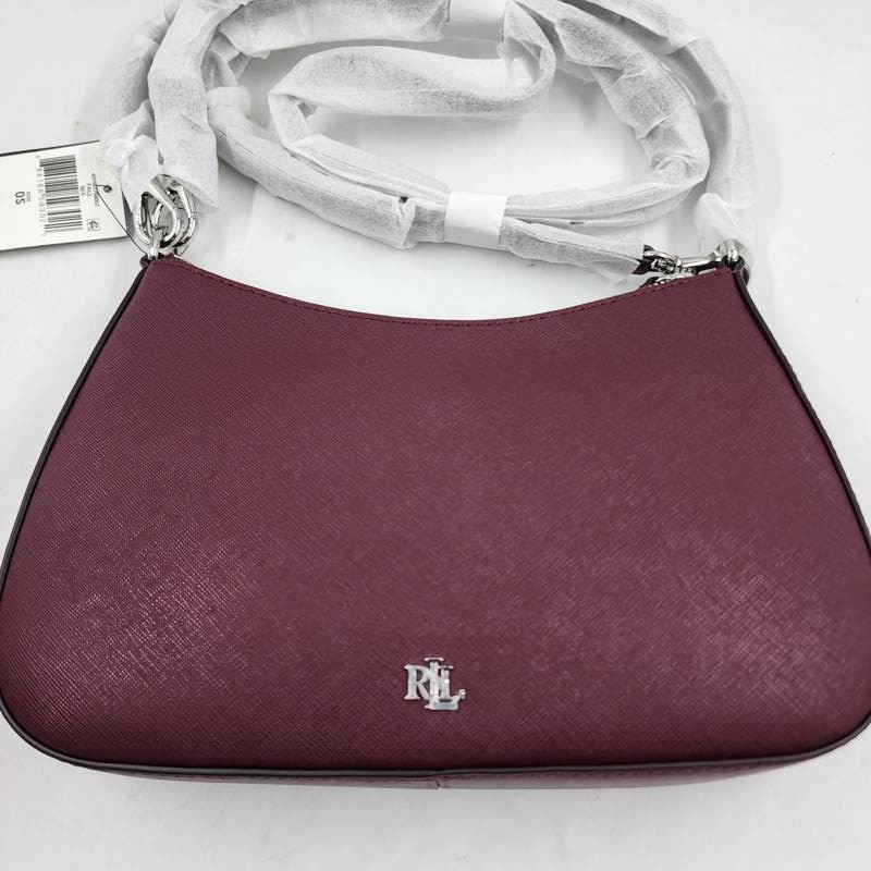 Lauren Ralph Lauren Danni Small Crosshatch Leather Slim Shoulder Bag OS Fall