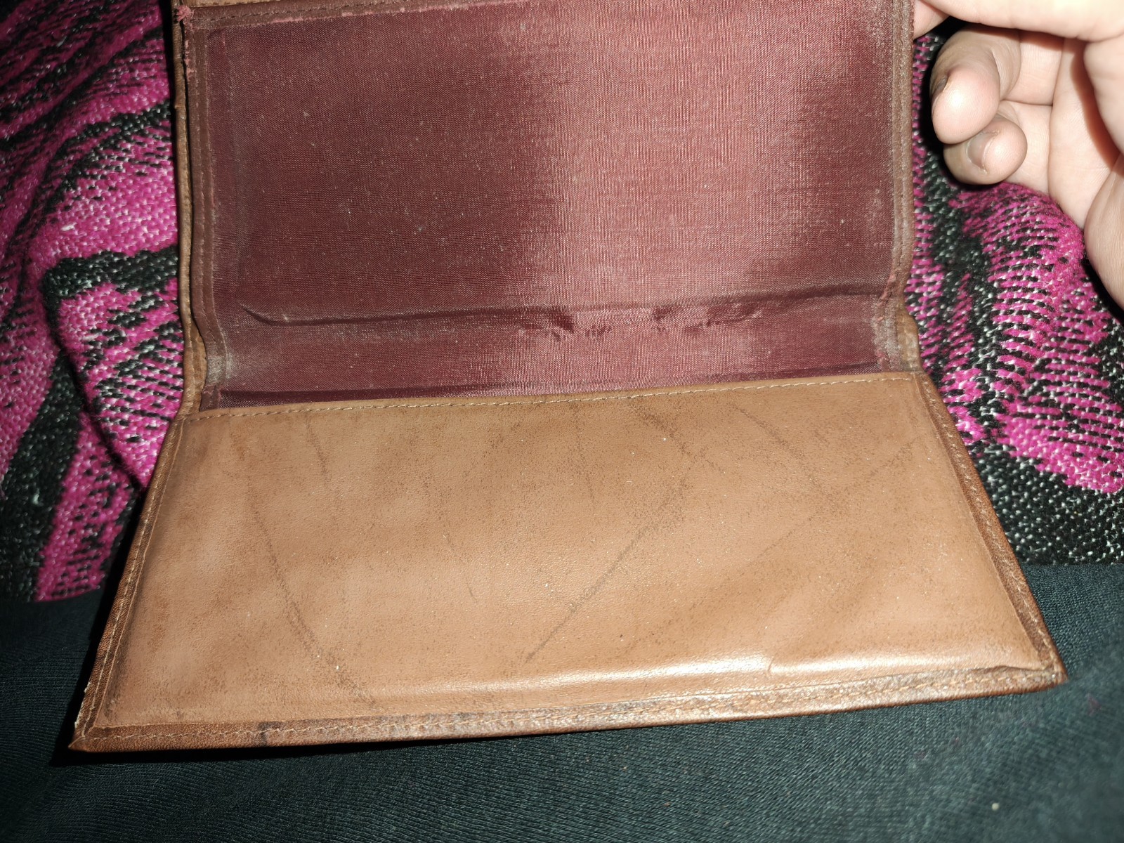 6 Inch Leather Clutch Wallet