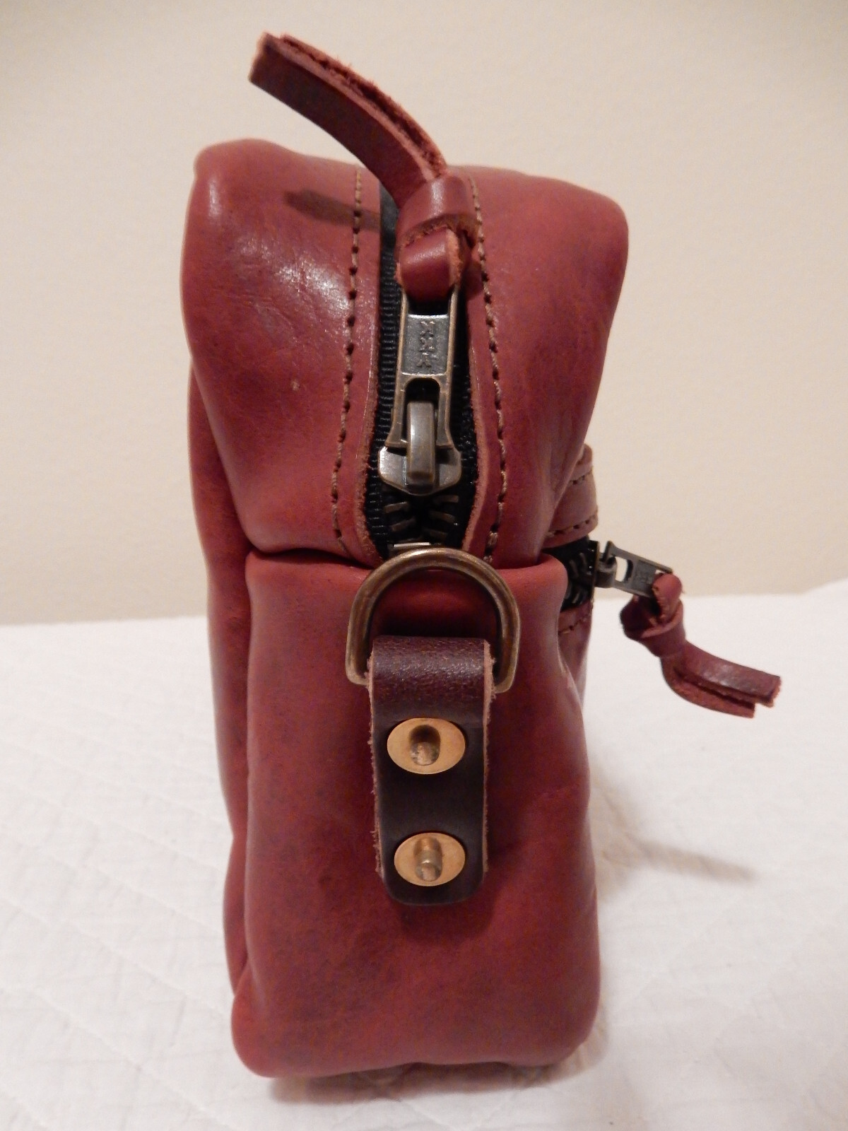 Go Forth Goods GFG Redwood Bison SMALL Sarah Crossbody Bag – Flaws + NO Strap