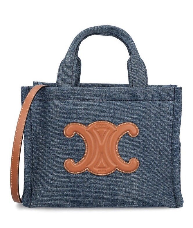 Celine Cabas Thais Tote Triomphe Denim Cuir Canvas Cube Anais Panier Small Bag