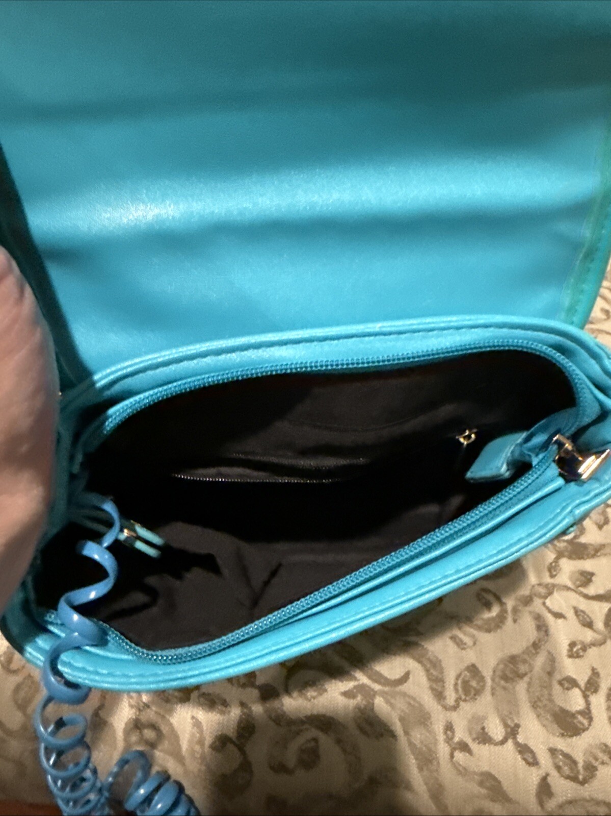 Telephone Shapped Crossbody Satchel Bag Purse Pink Blue – Nice!