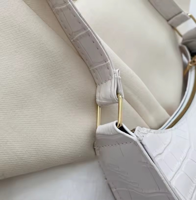 Trending Colors Alligator Pattern Shoulder Underarm PU Leather Handbag Purse