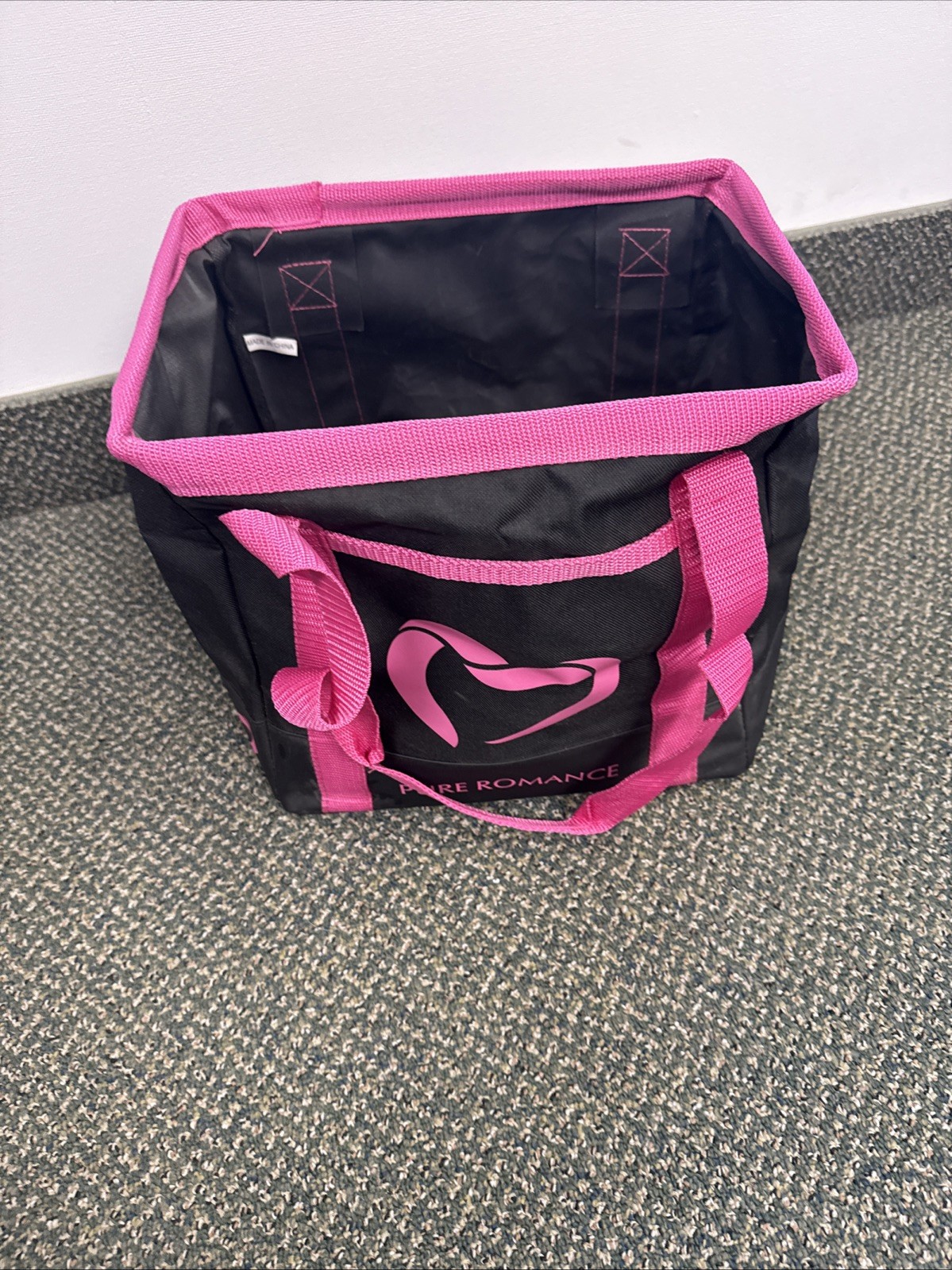 Pure Romance Black Discreet Adult Toy Storage Large Tote Purse Hand Bag