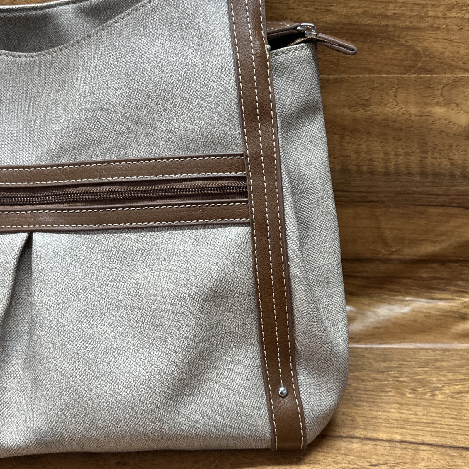Koltov Over The Shoulder Purse RN #13434 Man Made Material Brown 13”x11”x5”