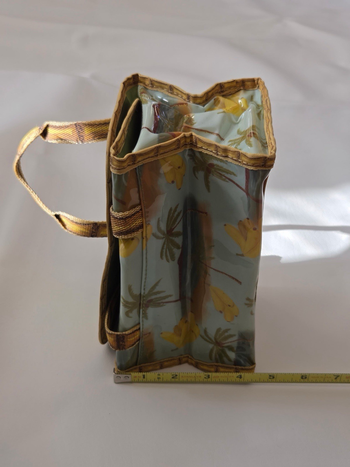 Banana Island Bag Lunch Snack Tote Cosmetic Bag Avon Beach Carrier Palm Tree 8