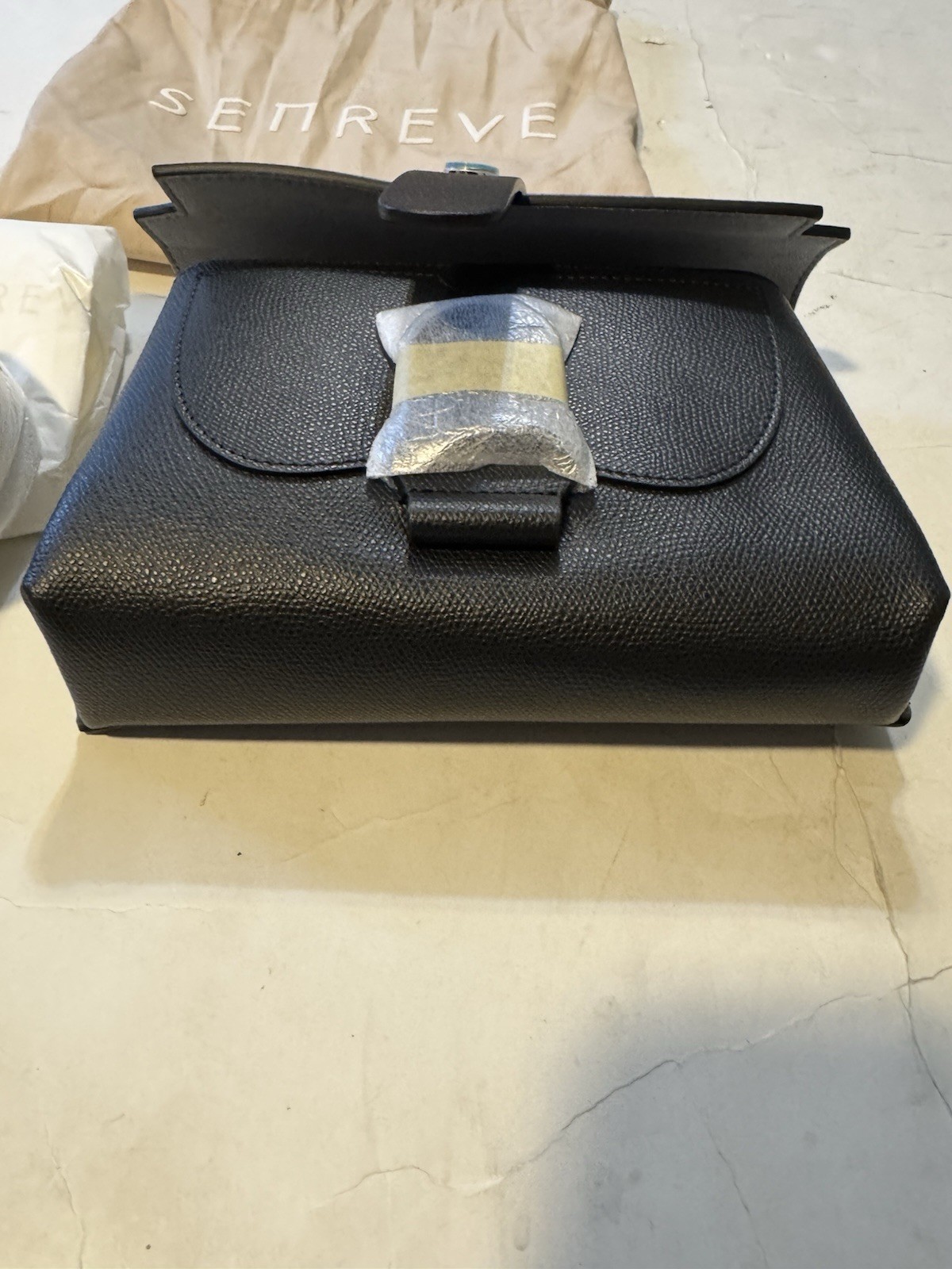 Senreve Crossbody Clutch Bag 8.5×6 In. Black Brand New