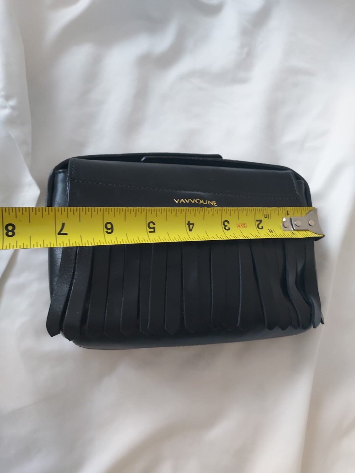 Vavvoune Dais Leather Fringe Belt Bag Waist Bag No Belt Bag Only