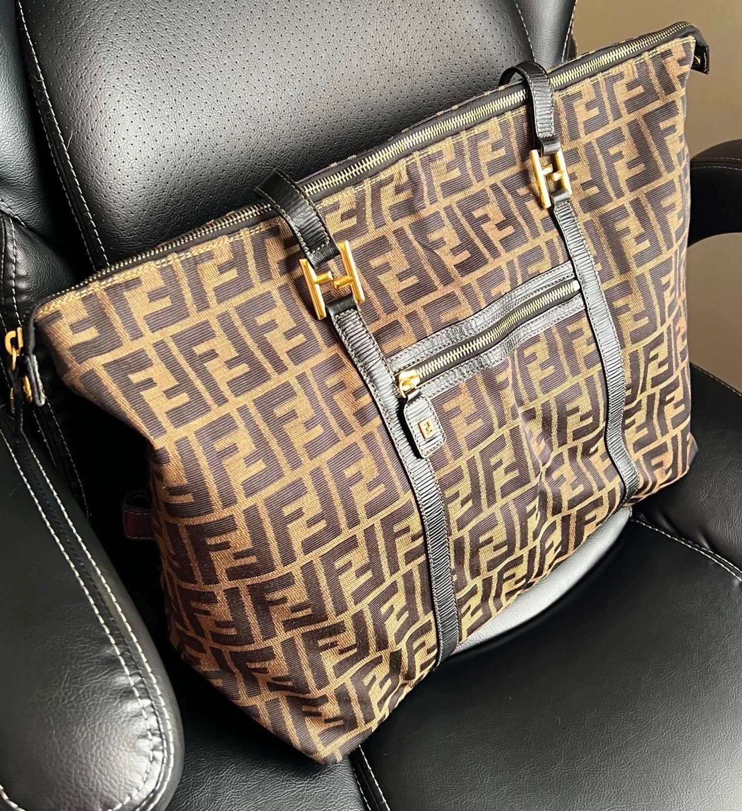 FENDI Zucca Travel Bag
