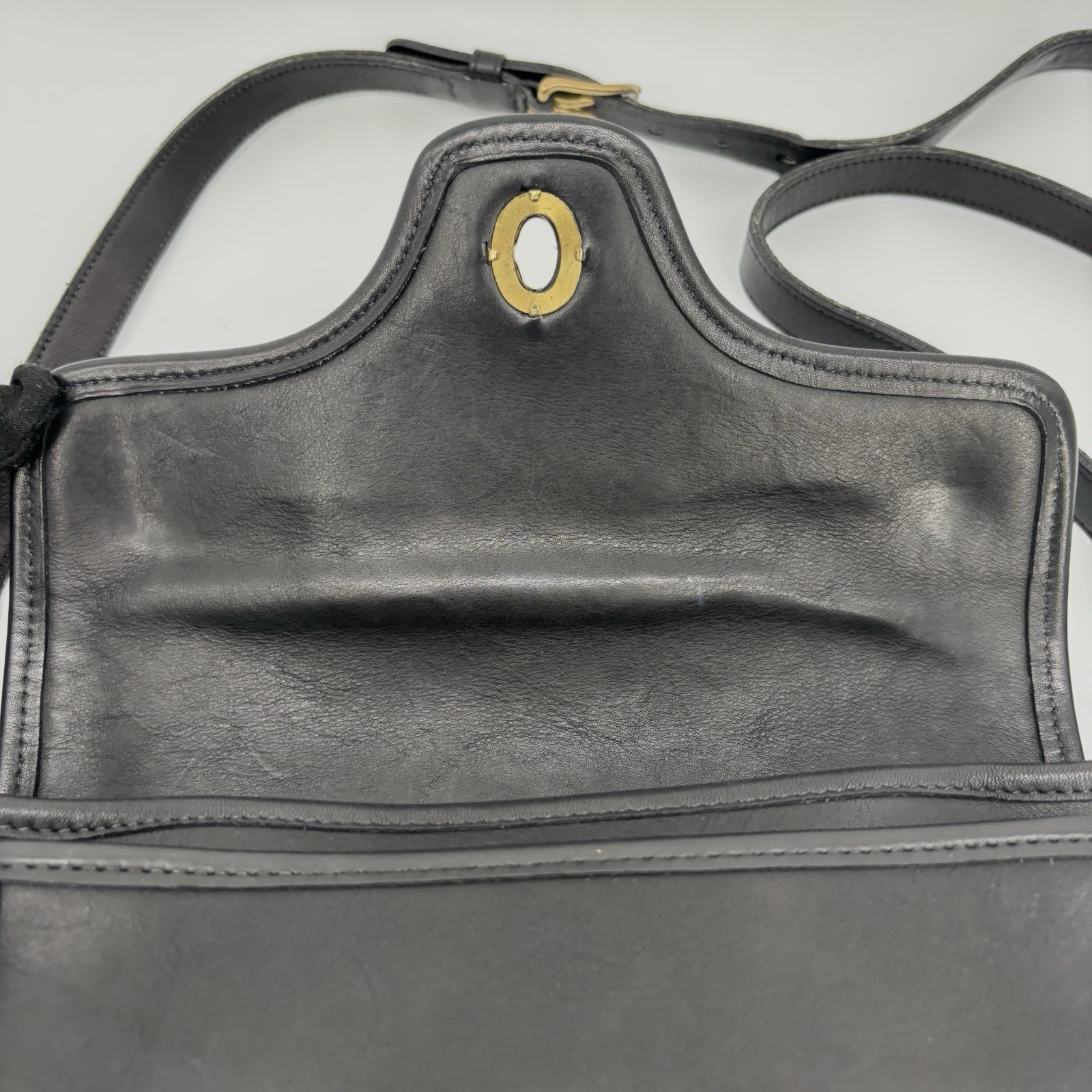 Coach Kent Shoulder Bag Crossbody Vintage Black Leather Authentic From Japan