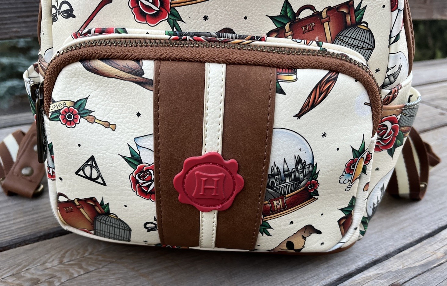 Loungefly Harry Potter Tattoo Art Mini Backpack Bag