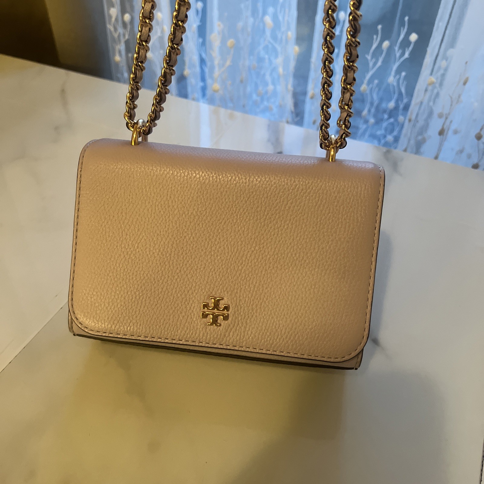 TORY BURCH Carter Adjustable Shoulder Bag Crossbody Purse Purple 😻