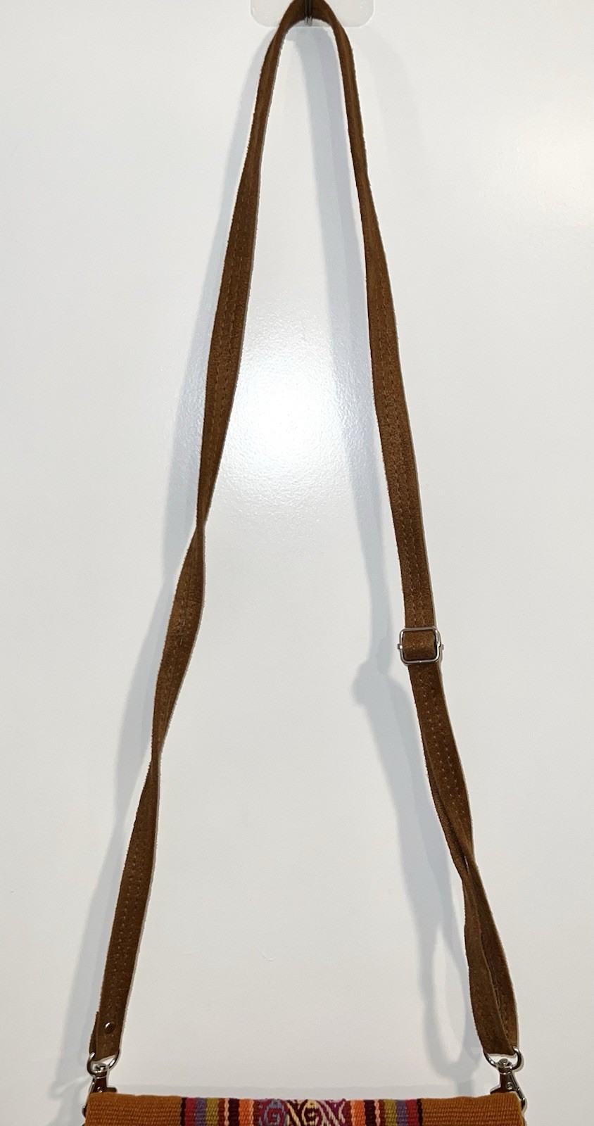 NENA & Co Artisan Clutch Crossbody Bag Brown Multicolor