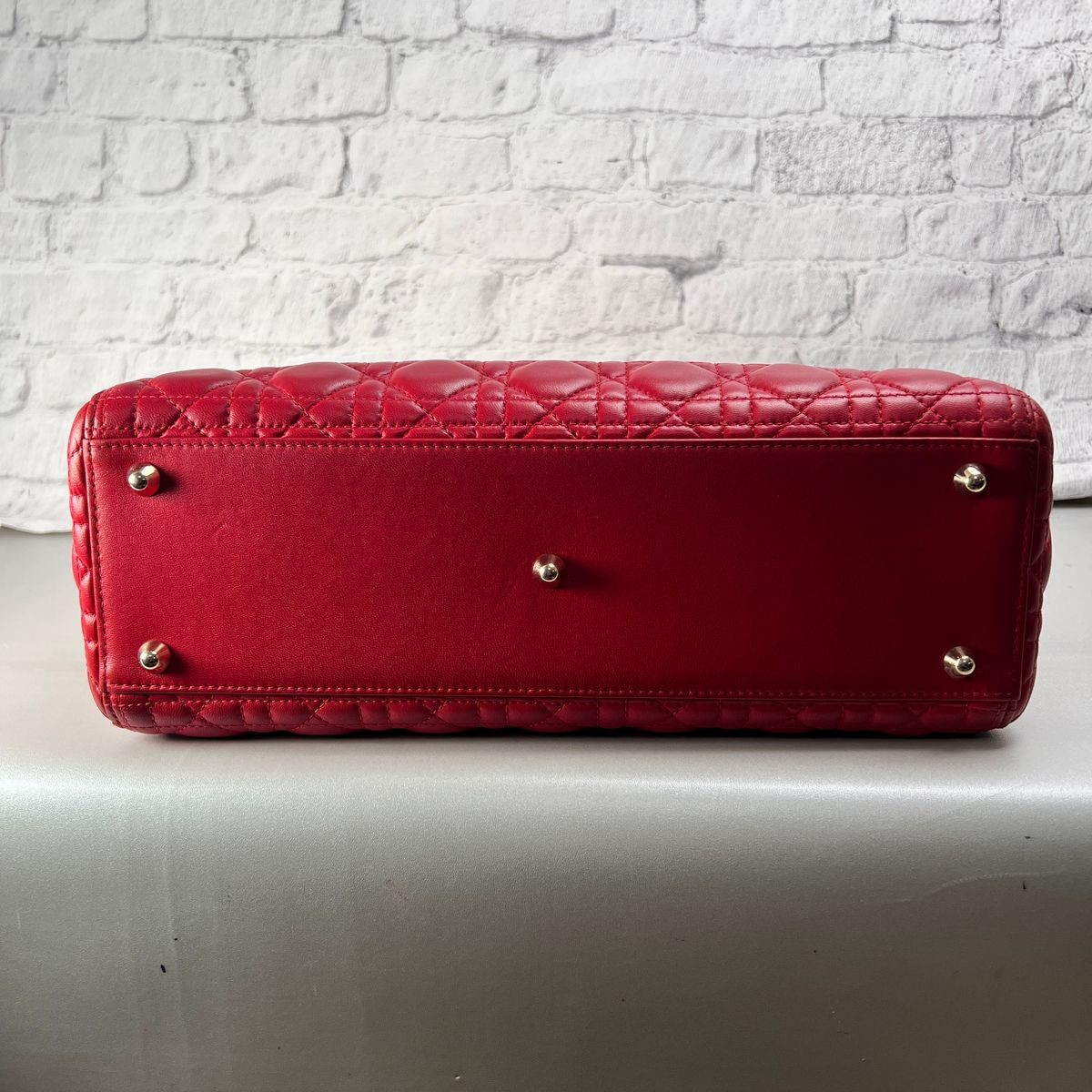DIOR Bag: Lady Dior Cannage Pink W26H31D12cm w/o accessories;