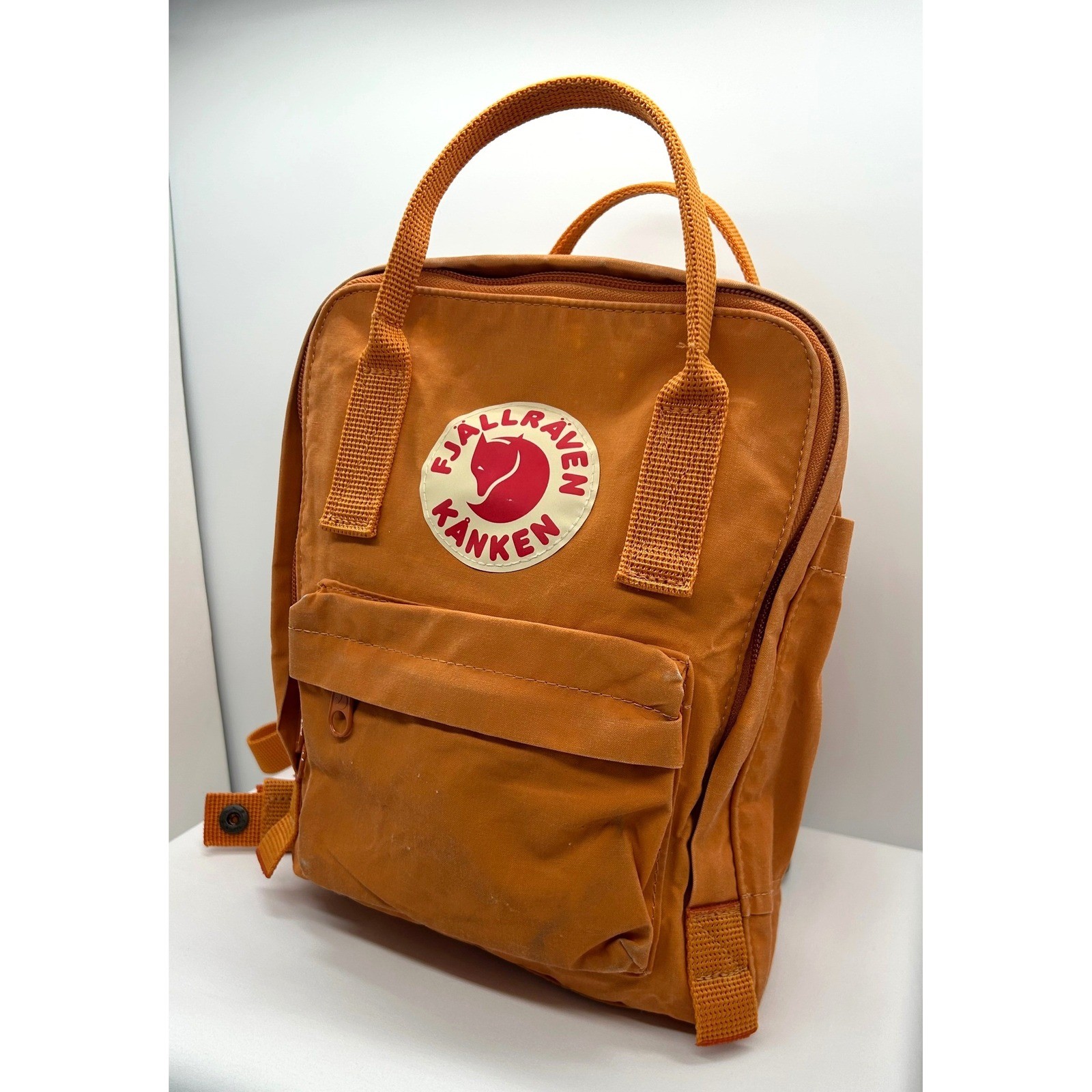 Fjallraven Kanken Mini Backpack Burnt Orange 23561 Vinylon F Small Daypack