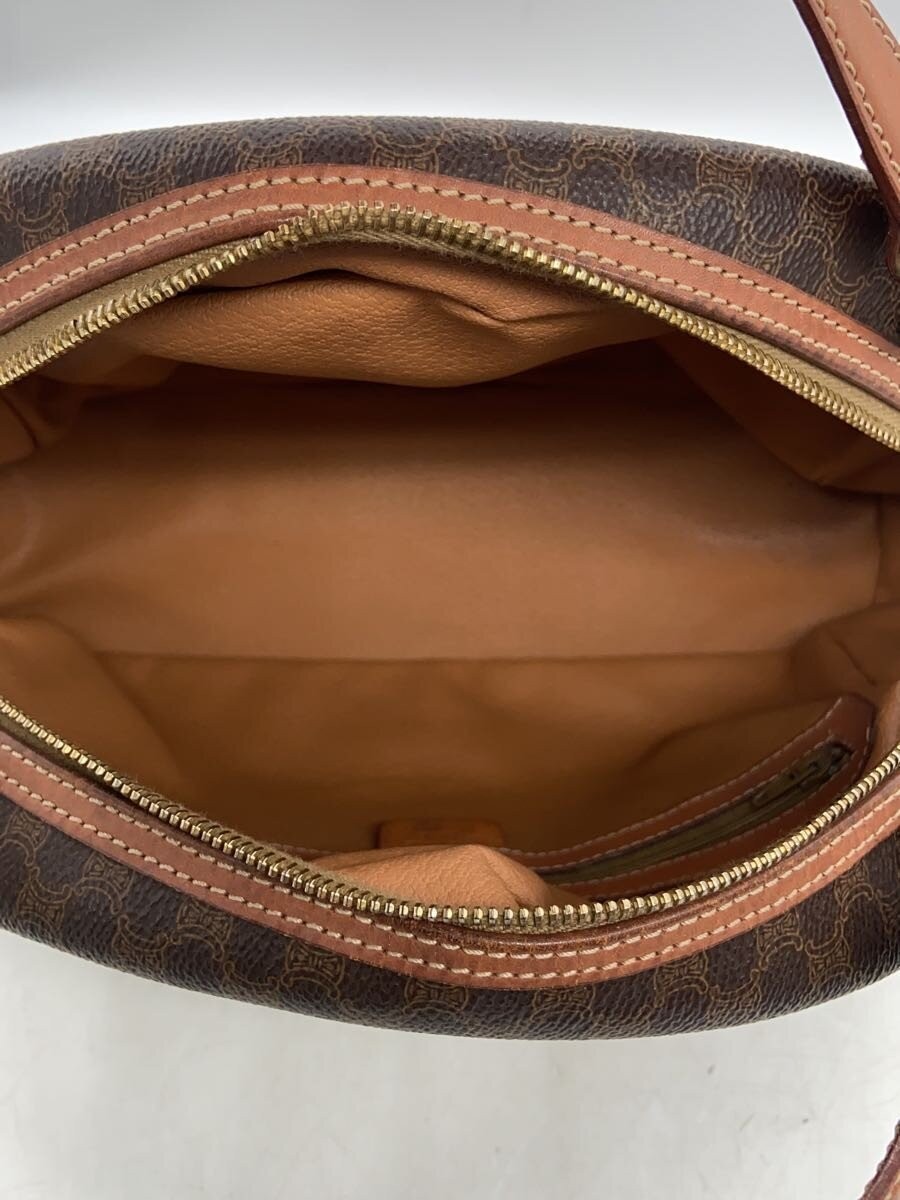 CELINE Handbag Macadam Pattern PVC BRW Allover Pattern