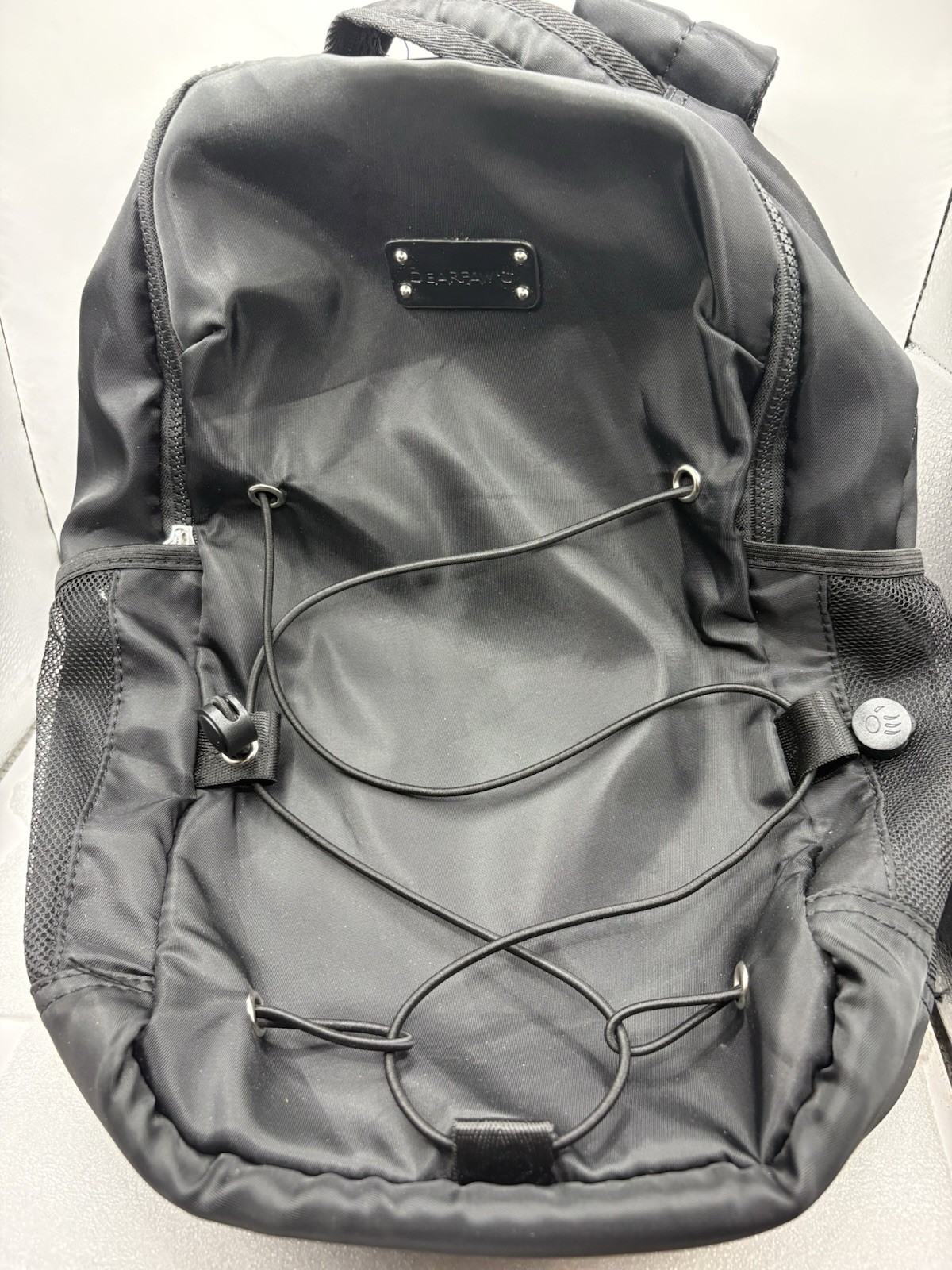 Bearpaw Black Backpack 2 Zippers YQ