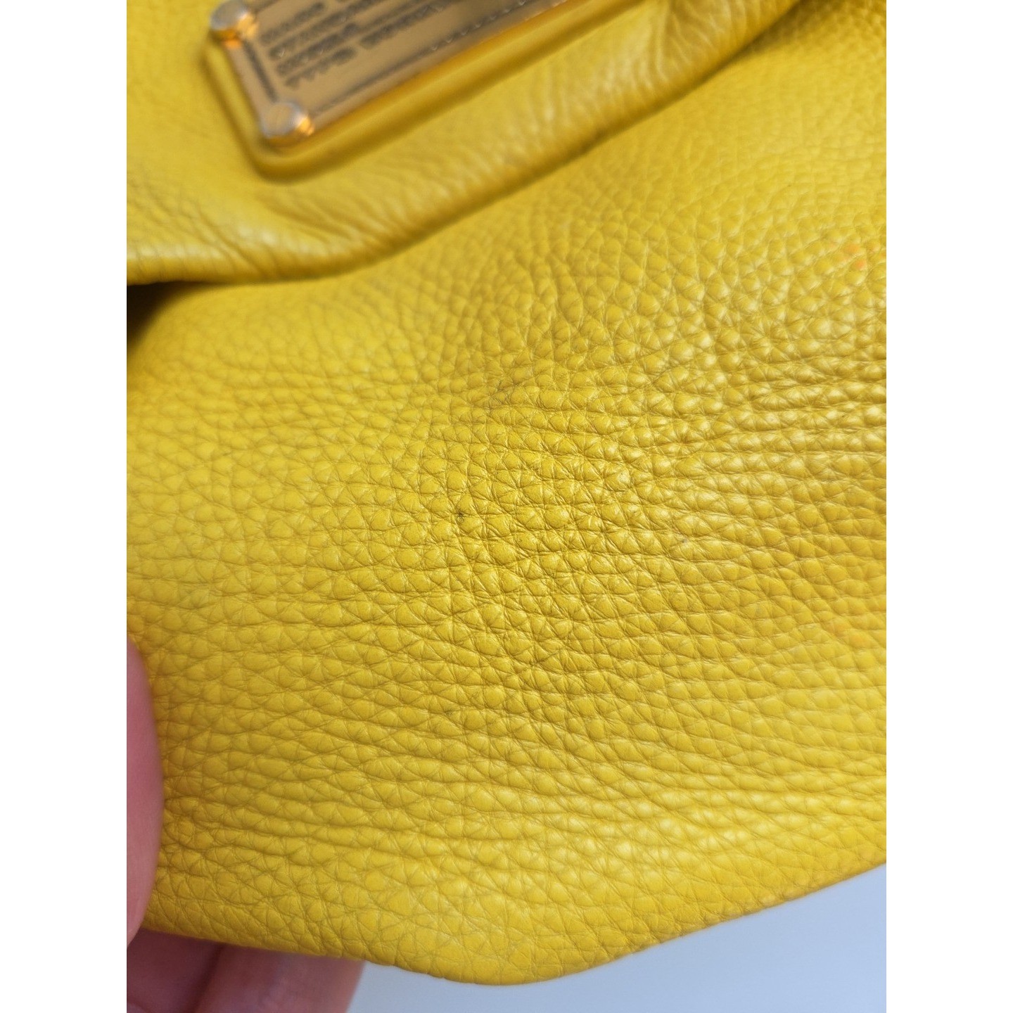 MARC by MARC JACOBS Classic Q Lil Ukita Leather Hobo Bag in Yellow Flap Shoulder