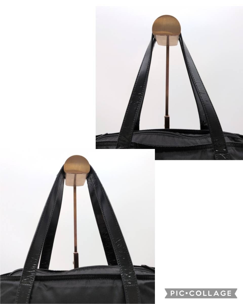 PRADA SJ1154 Tessuto Nylon Tote Hand Nero Black Triangle Logo Plate Shoulder Bag